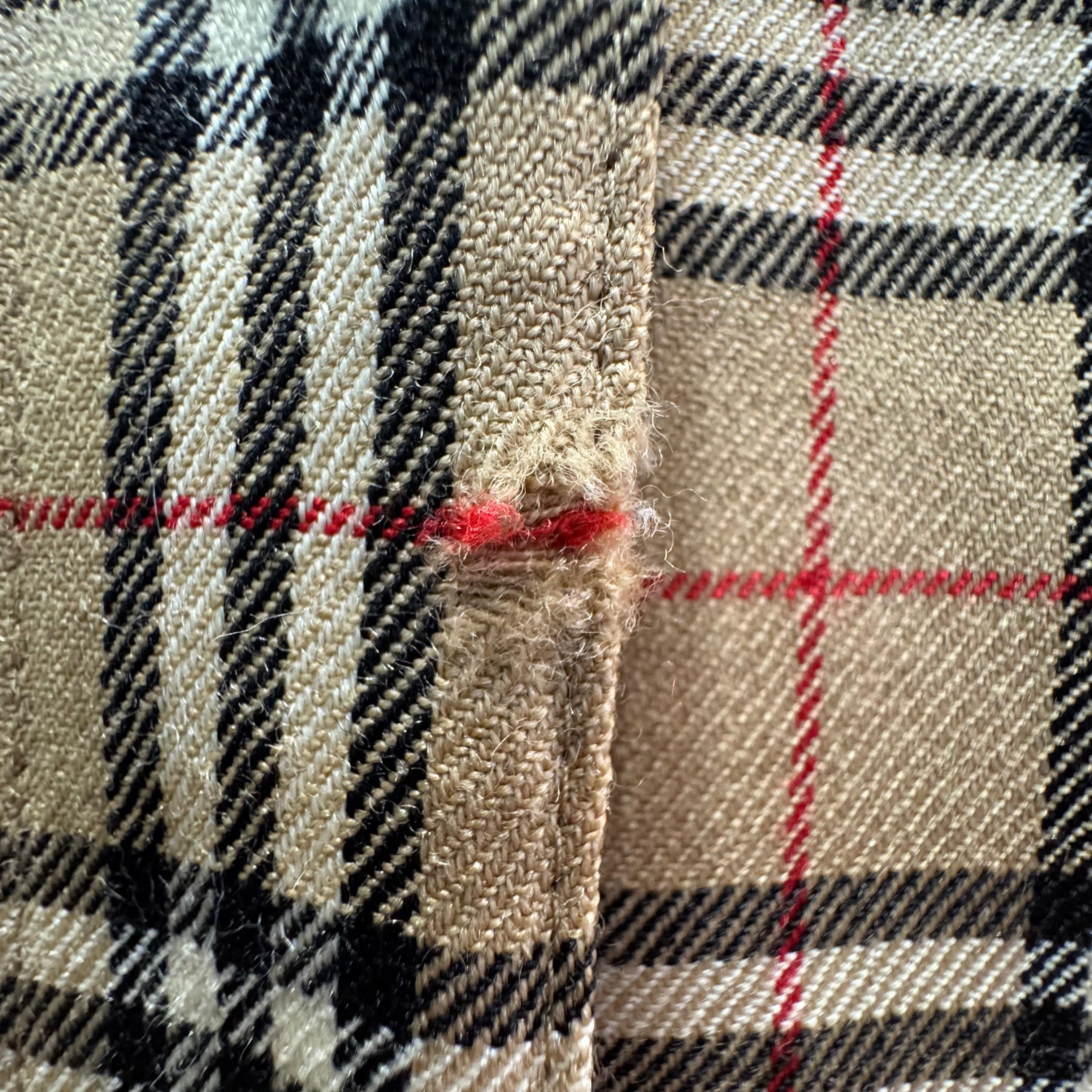 Burberry Check Short sleeve dress Beige size 38