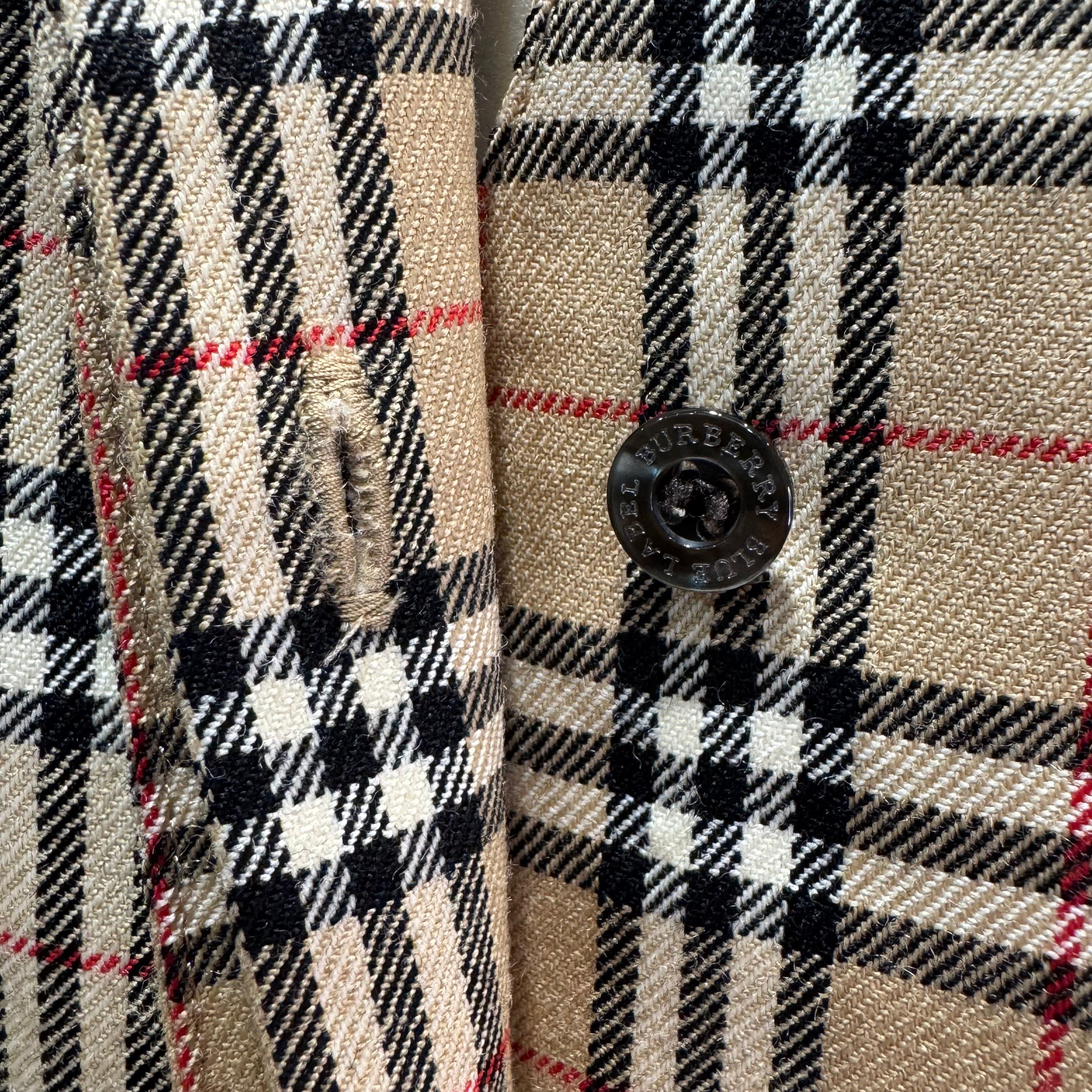 Burberry Check Short sleeve dress Beige size 38