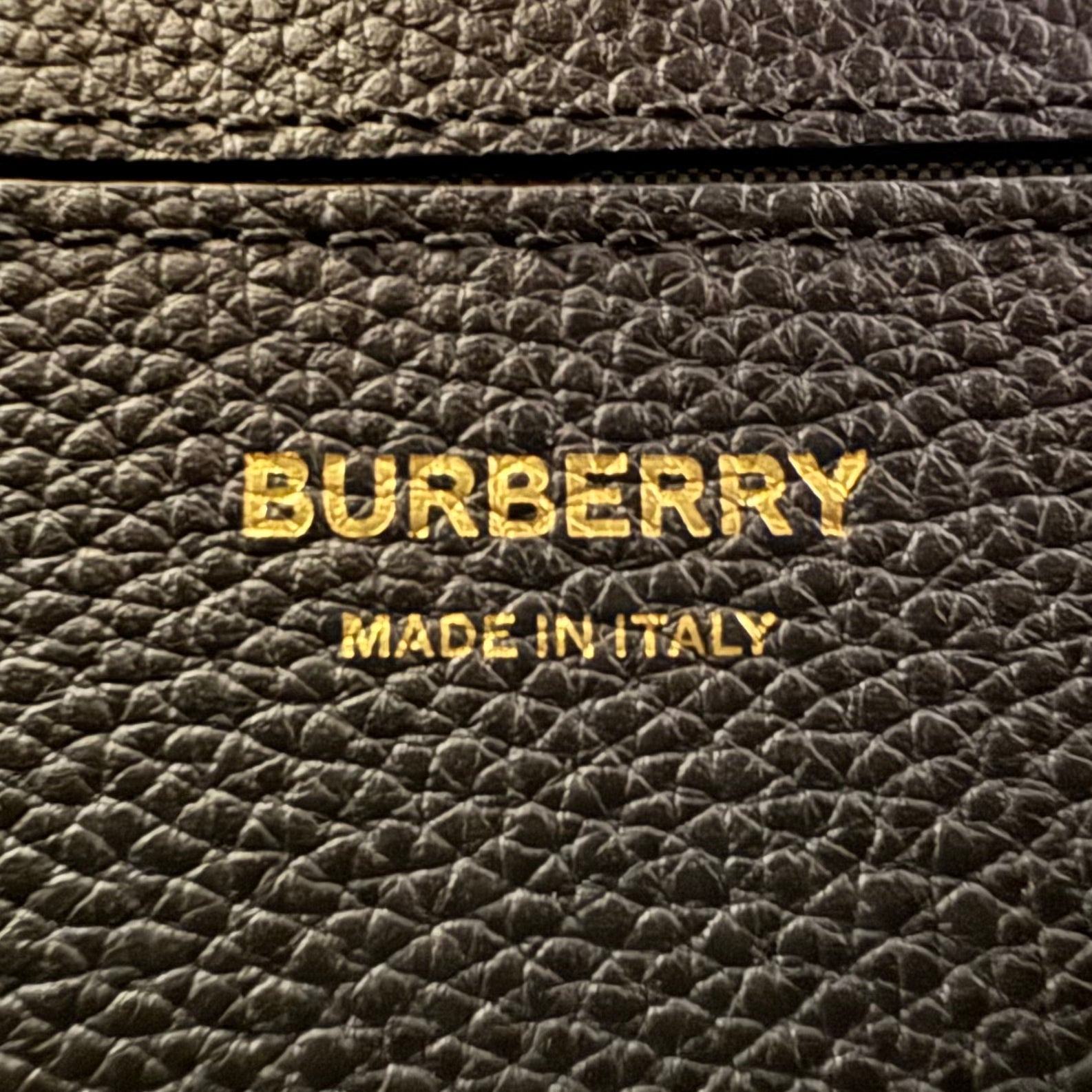 Burberry Grainy Calfskin Check Note Crossbody Bag Black