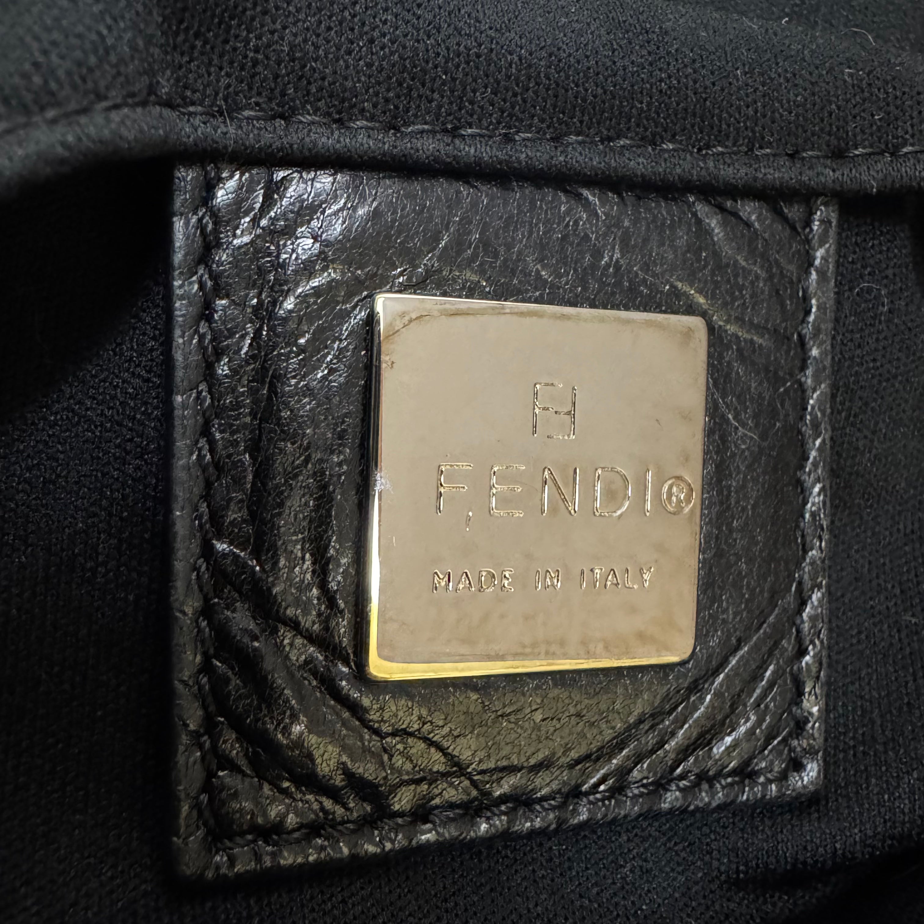 Fendi Mini Tote Bag Nylon Black