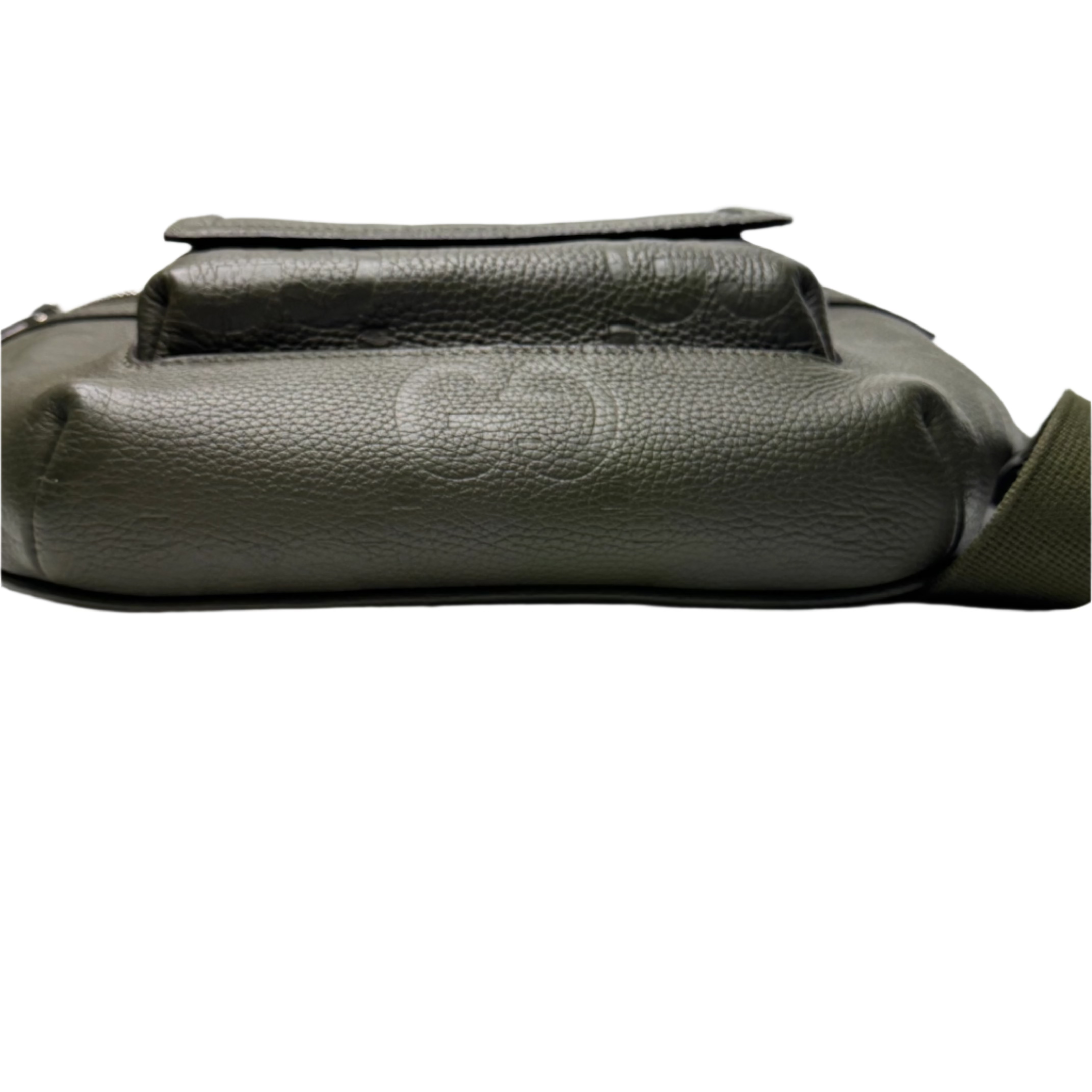 Gucci Jumbo GG Belt Bag Leather Olive Green