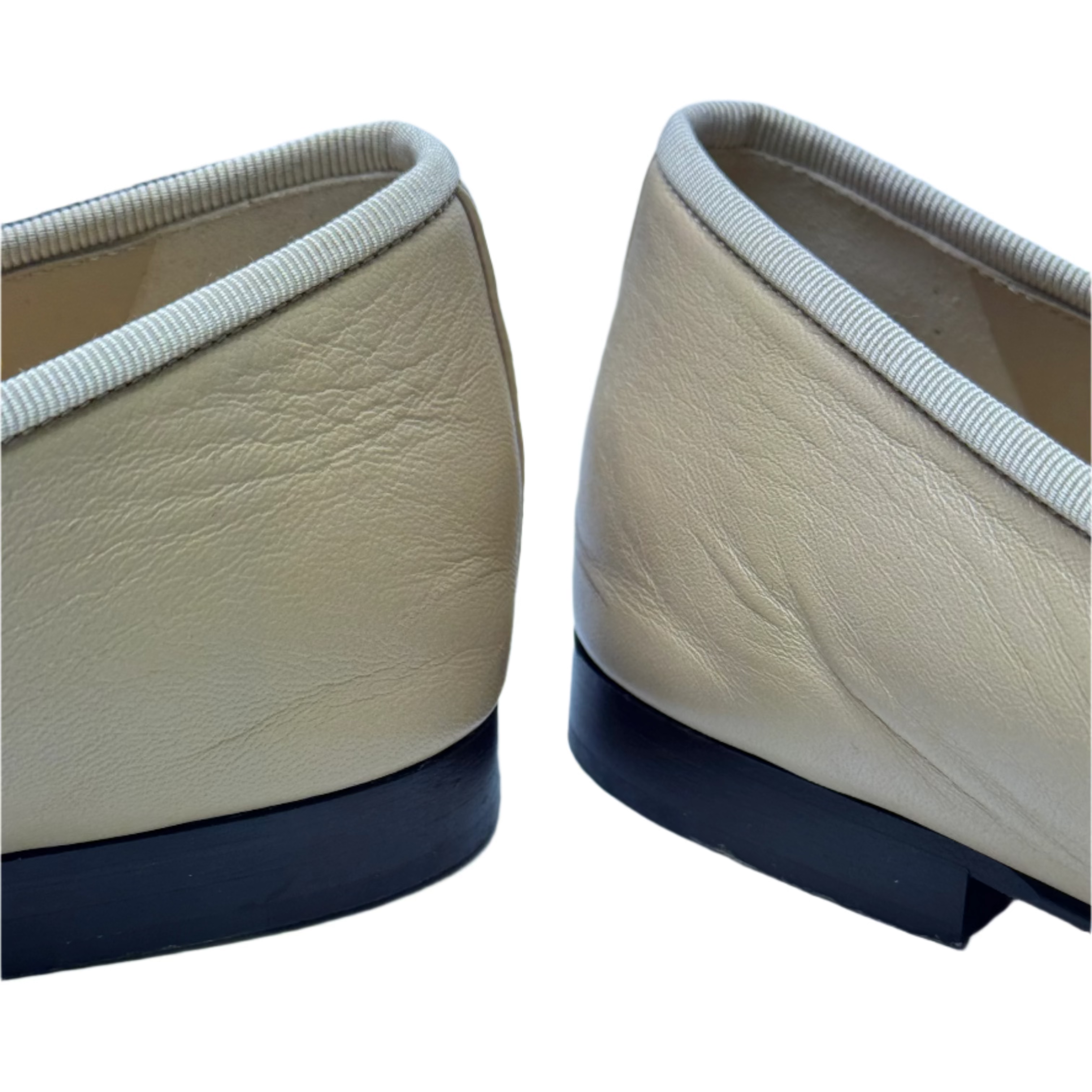 Chanel Lambskin Leather CC Logo Ballerina Ballet Flats 39