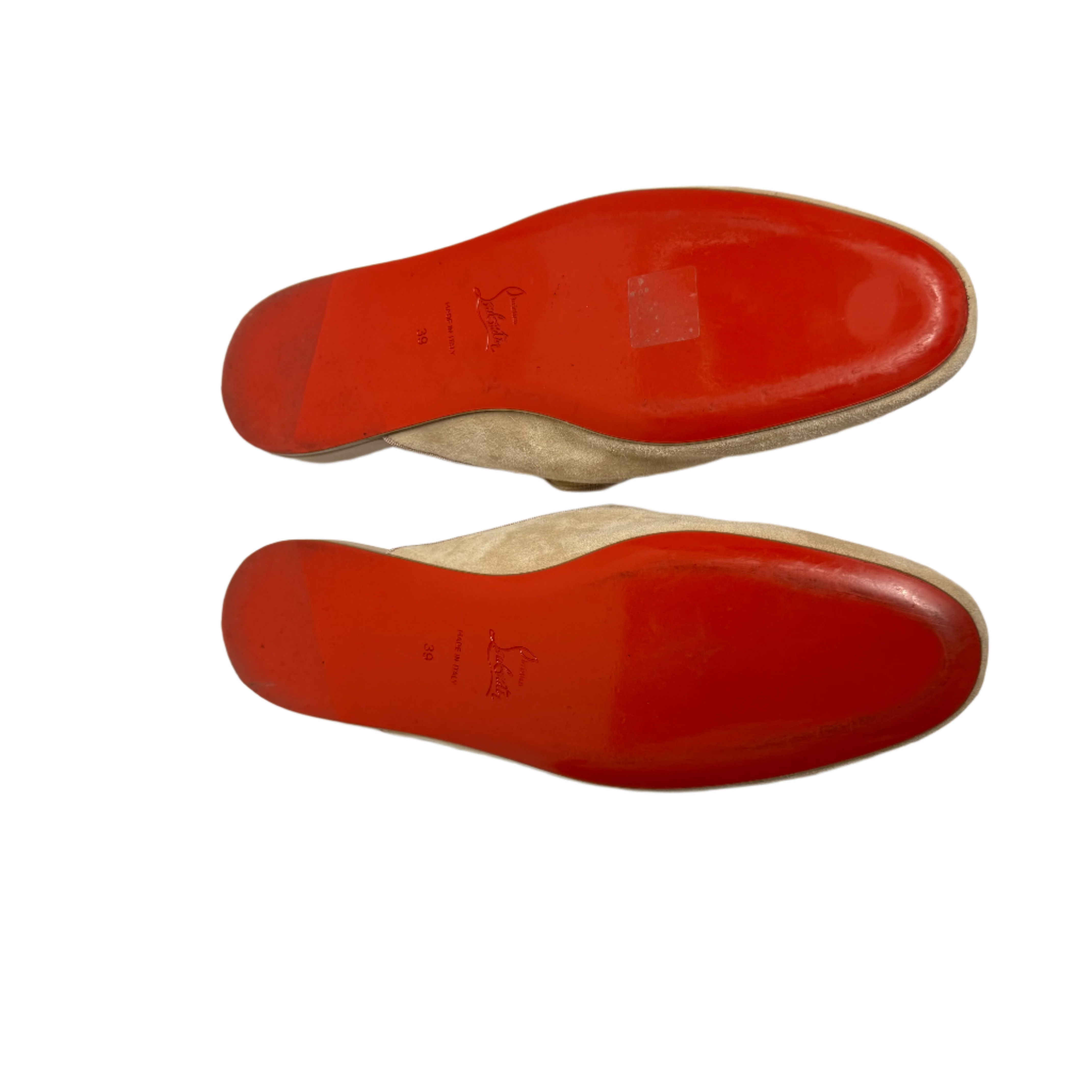 Christian Louboutin Coolito Flat Slides Mules Brown