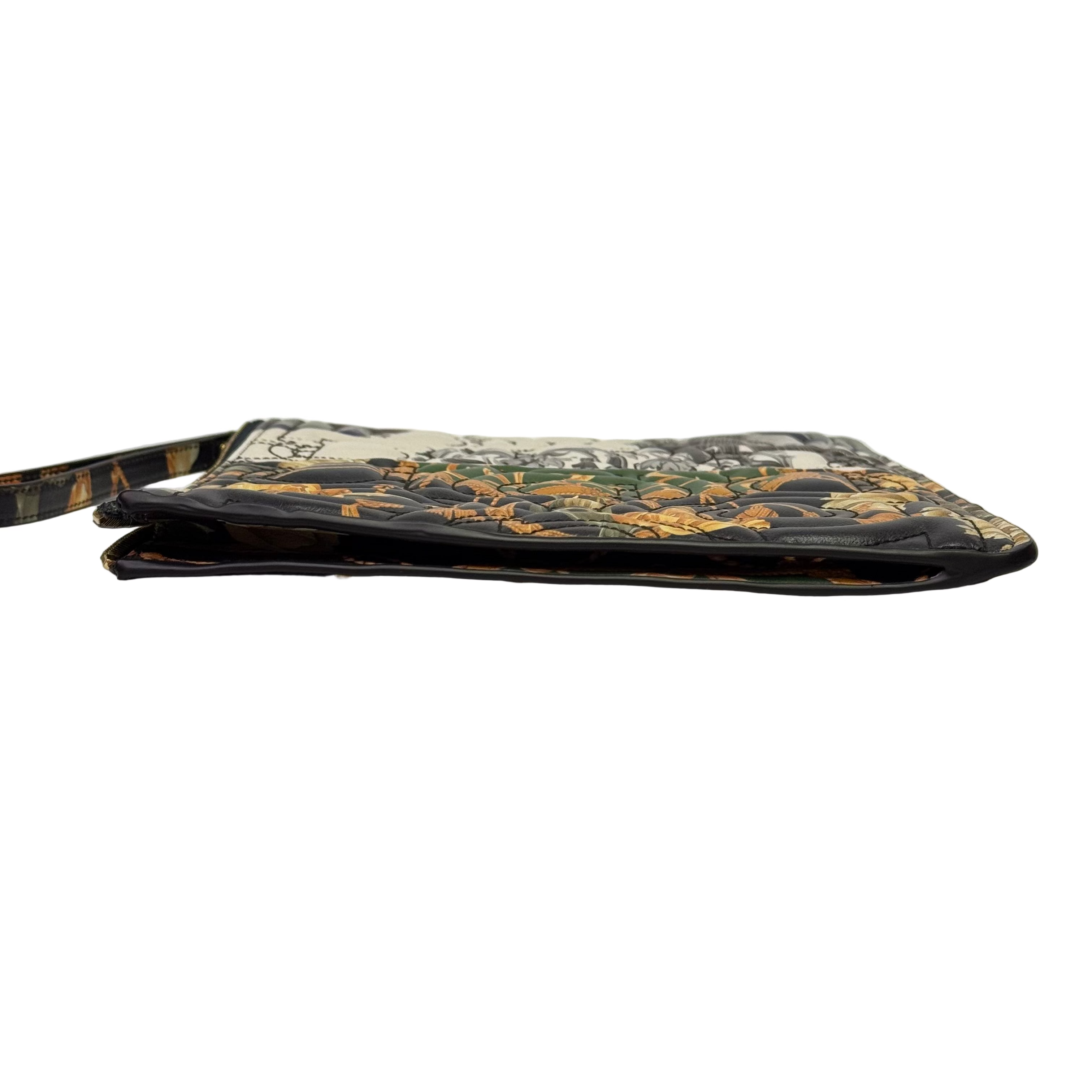 Salvatore Ferragamo Gancini Clutch Bag Leather Multicolour