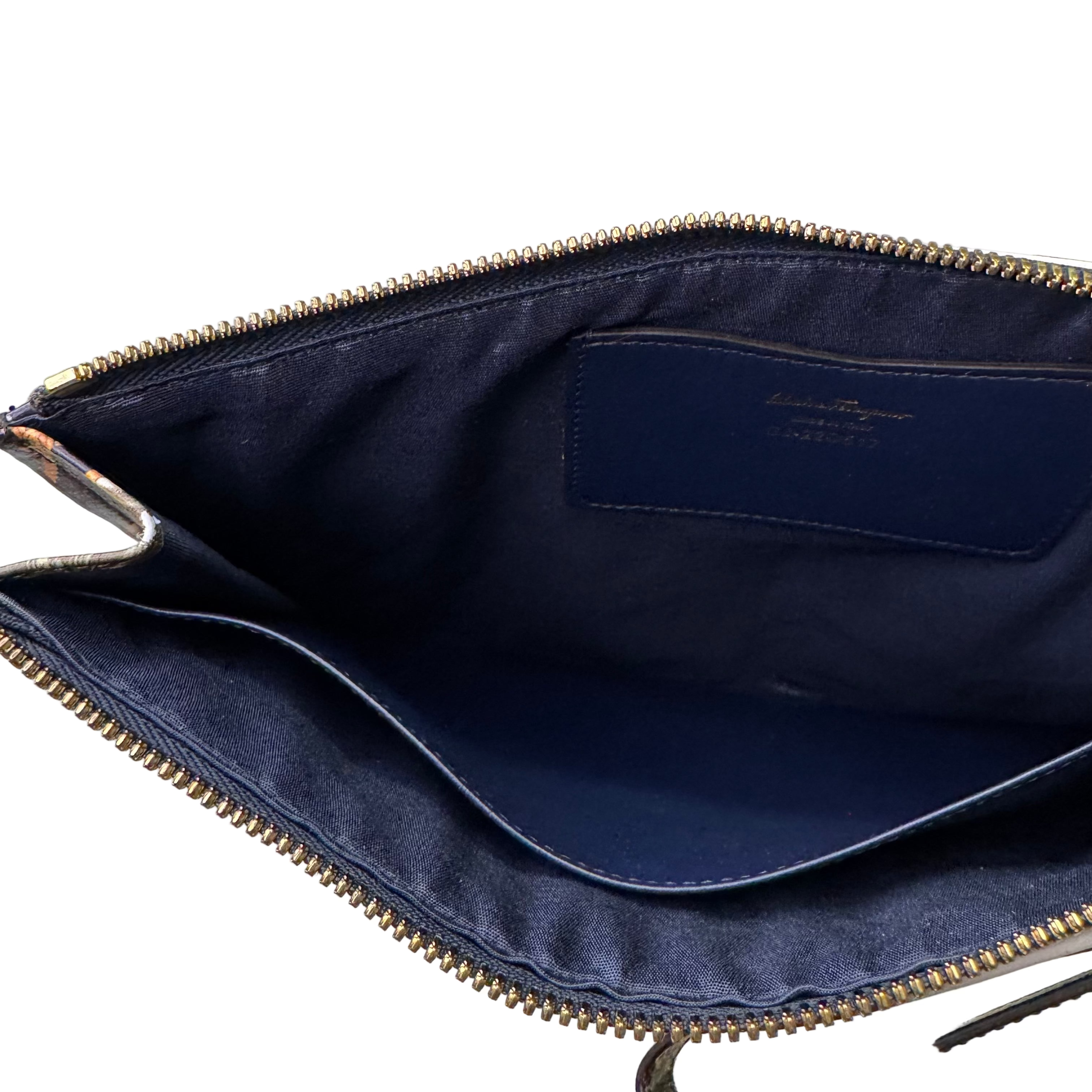 Salvatore Ferragamo Gancini Clutch Bag Leather Multicolour