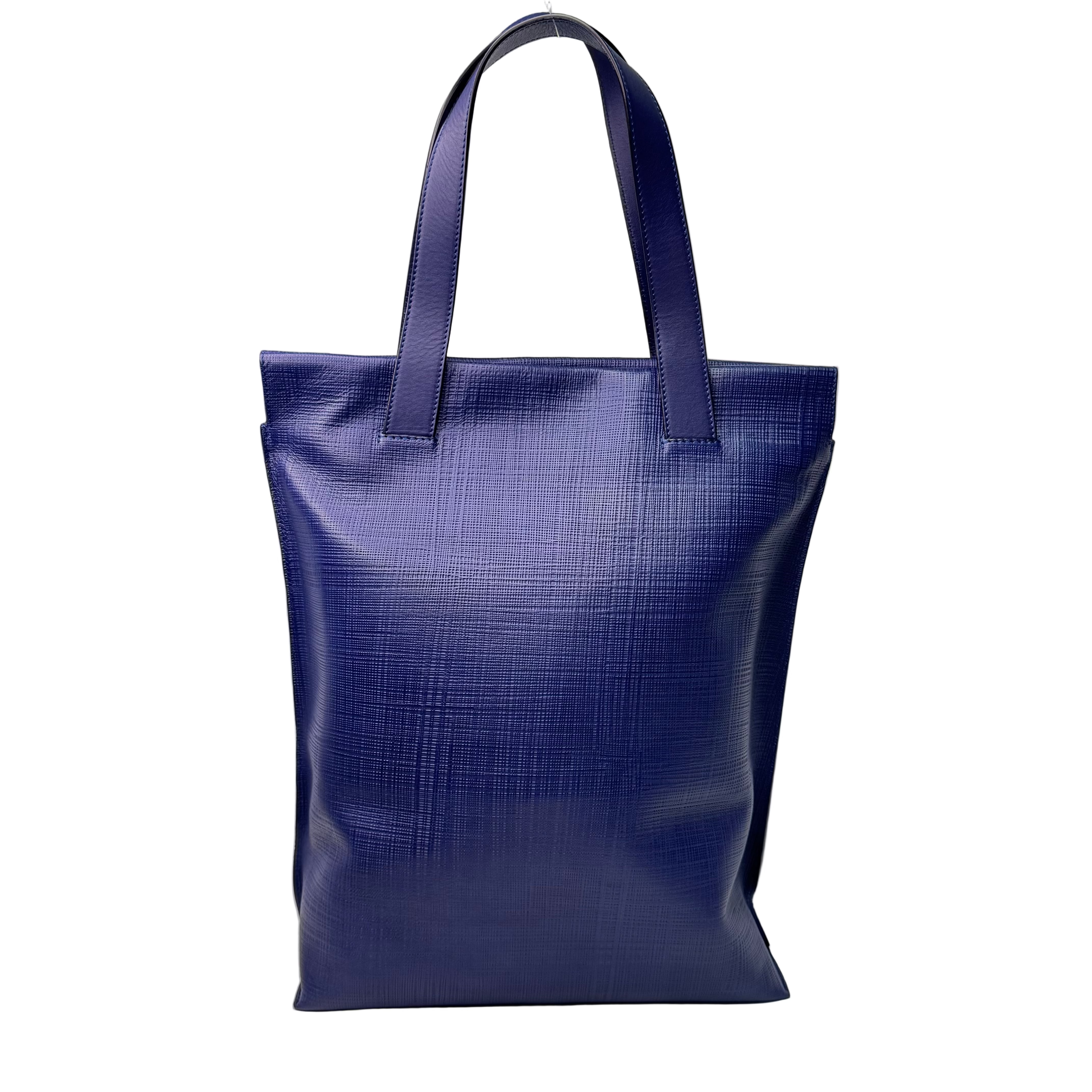Loewe Shopper Tote Bag Leather Blue