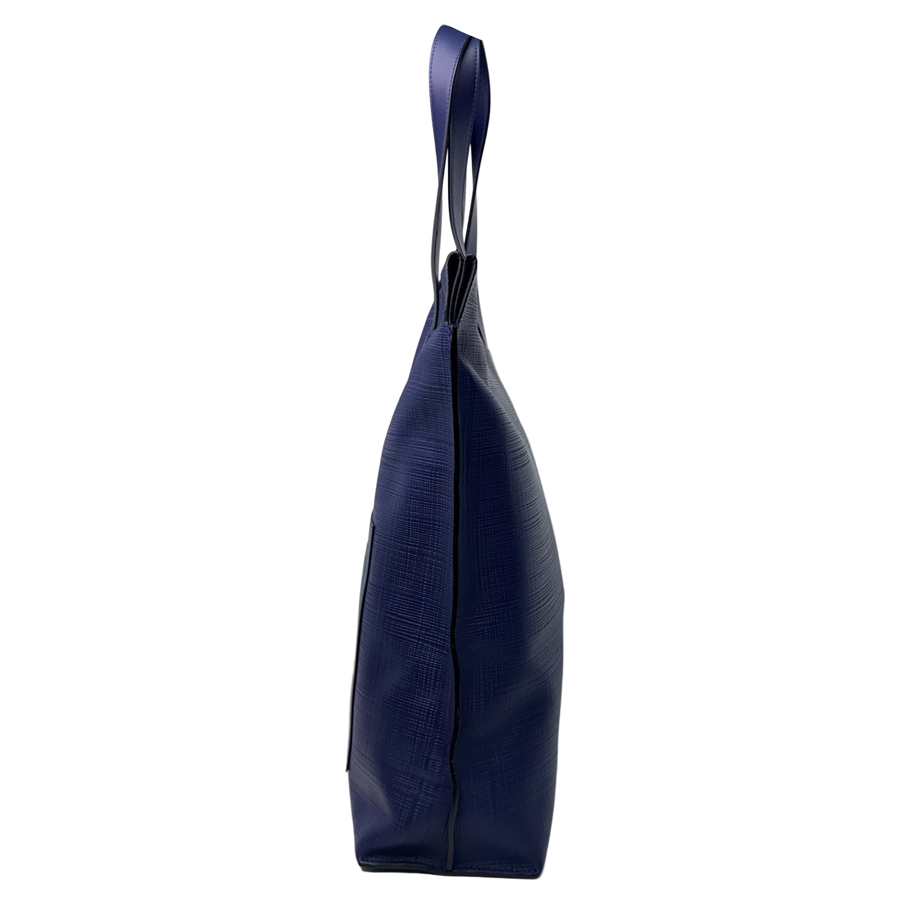 Loewe Shopper Tote Bag Leather Blue