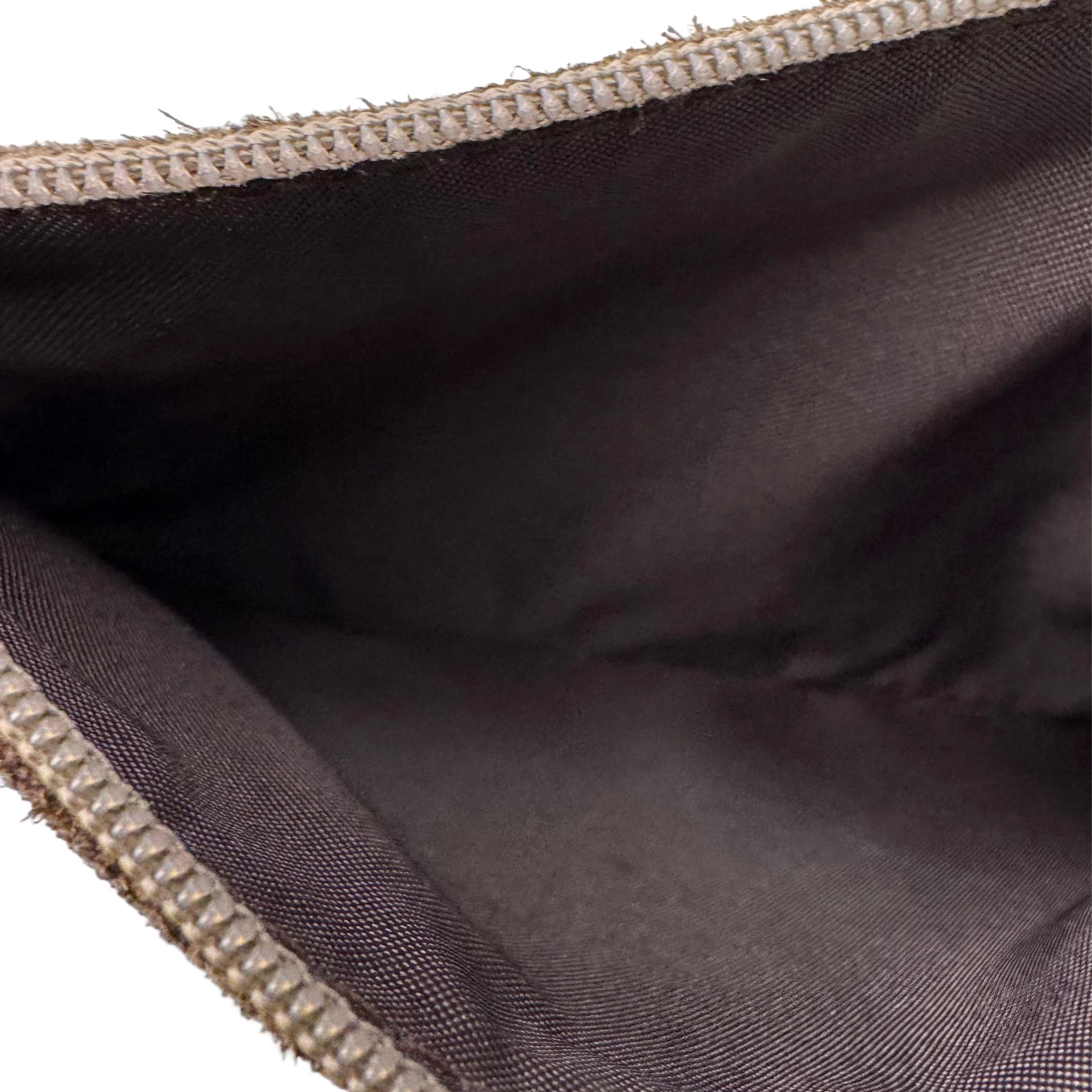 Loewe Wallet Pouch Suede Leather Brown