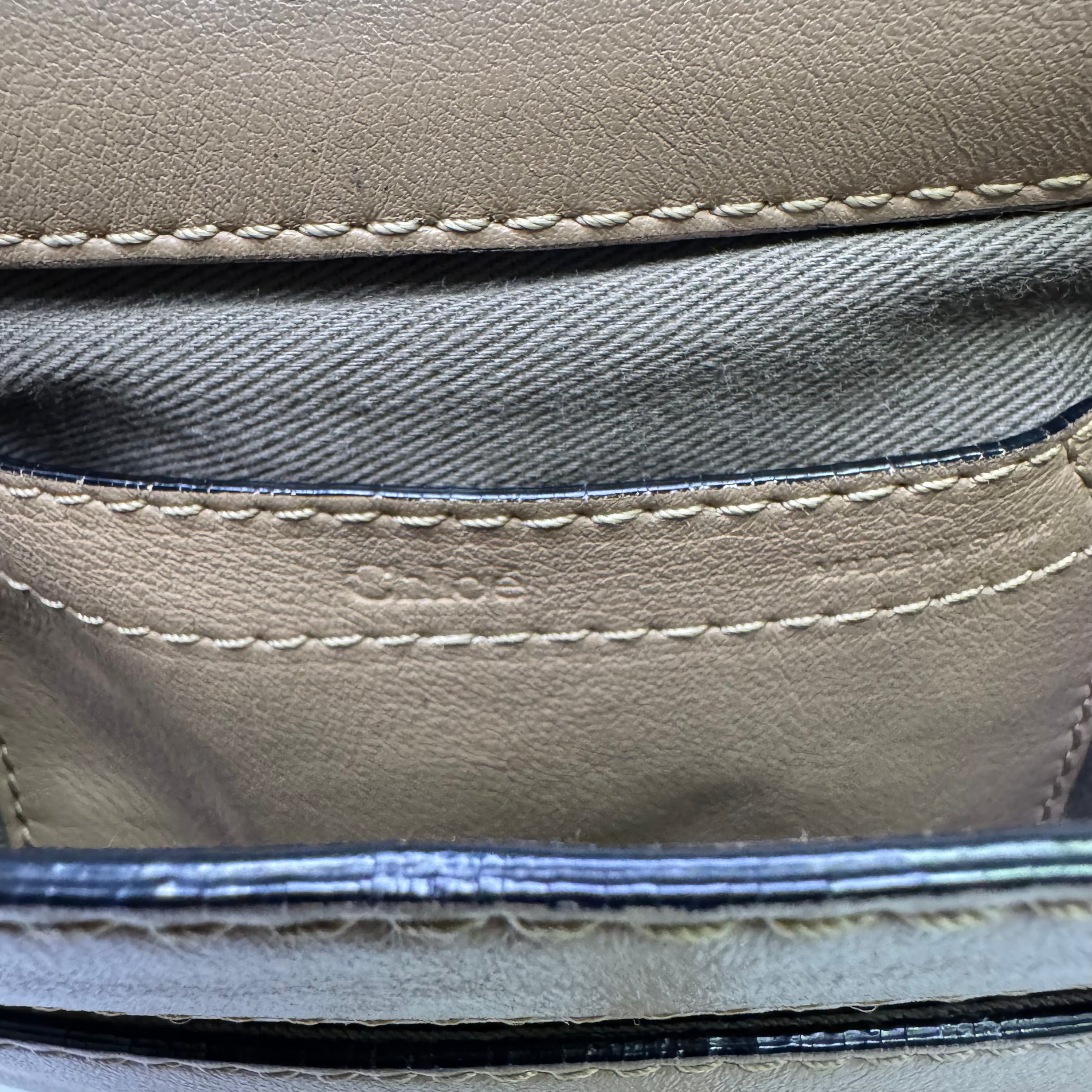 Chloé Marcie Saddle Crossbody Bag Leather Brown