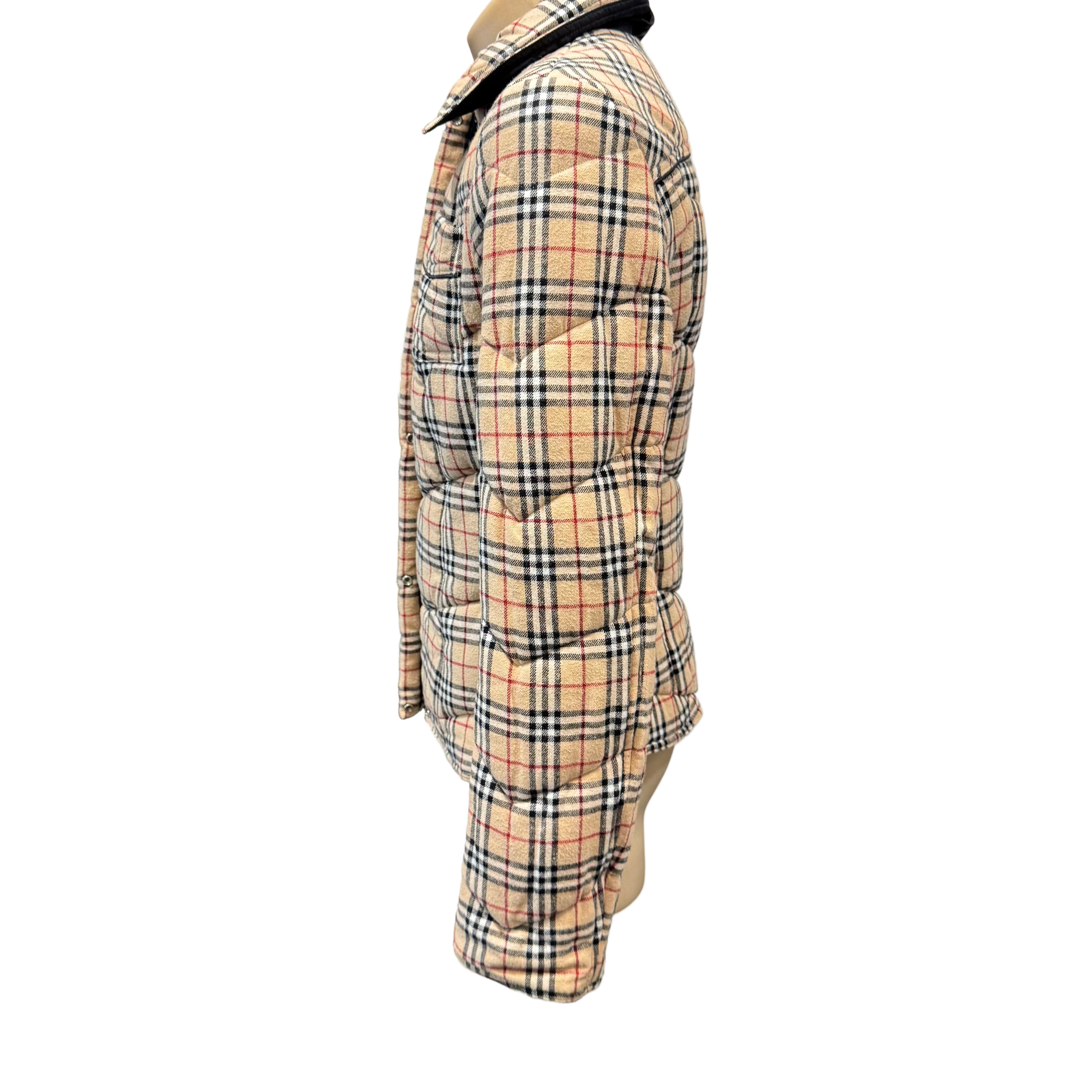 Burberry London Blue Label Puffer Jacket Beige 36