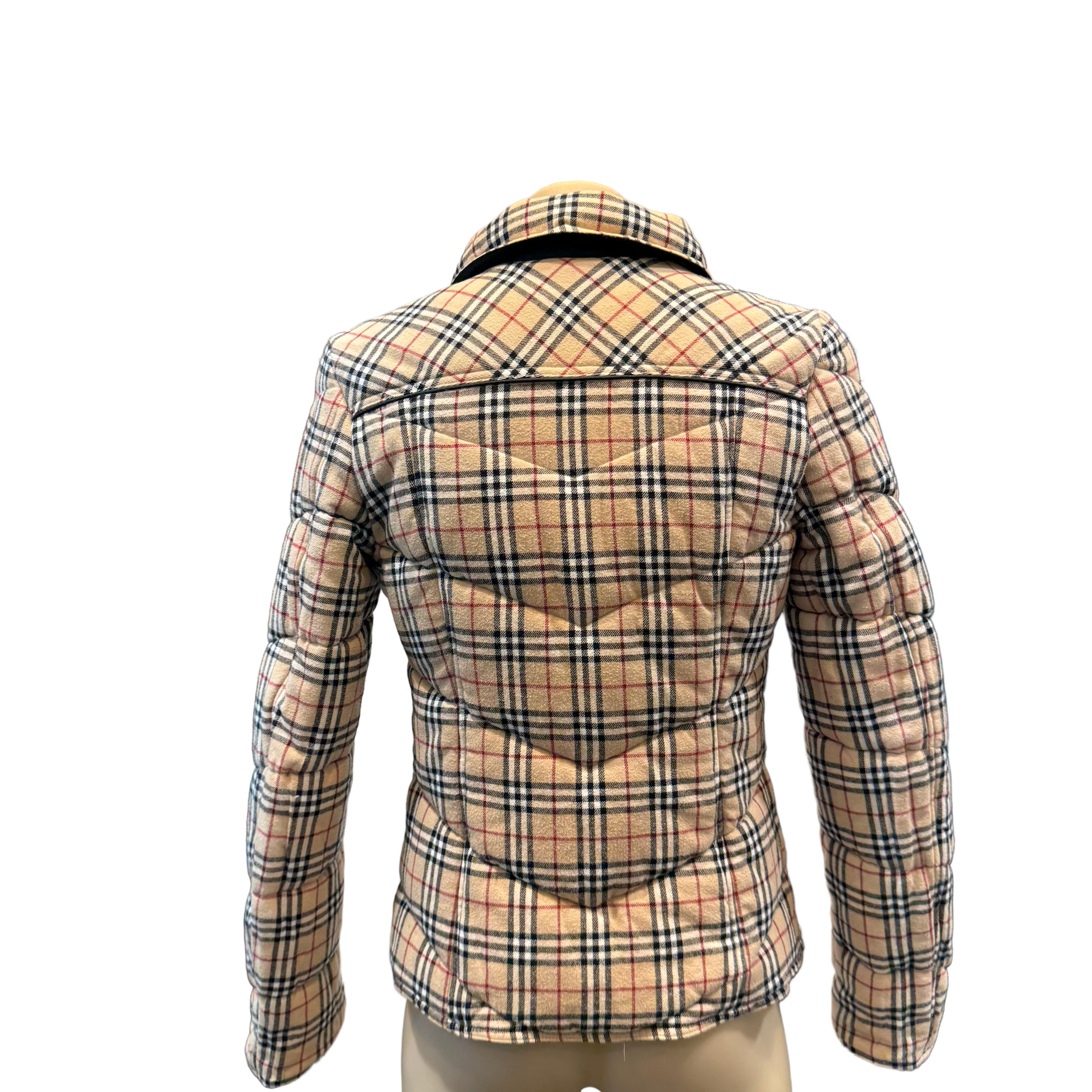 Burberry London Blue Label Puffer Jacket Beige 36