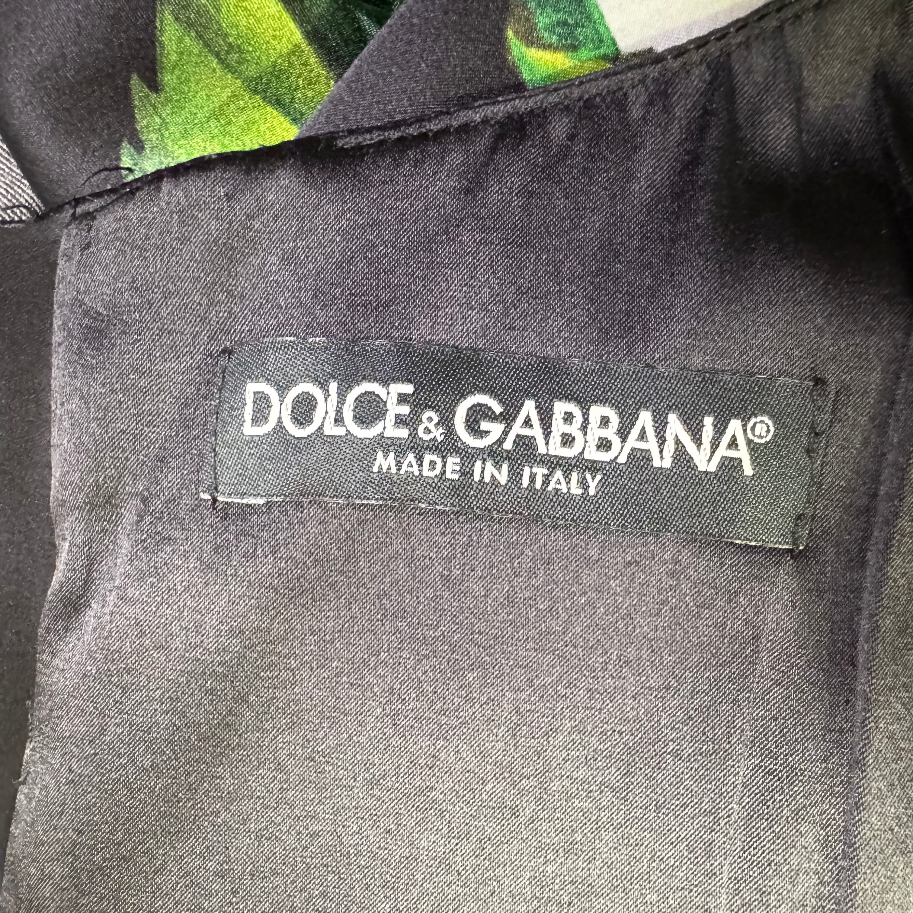 Dolce & Gabbana Sleeveless Dress Silk Rose Print 46