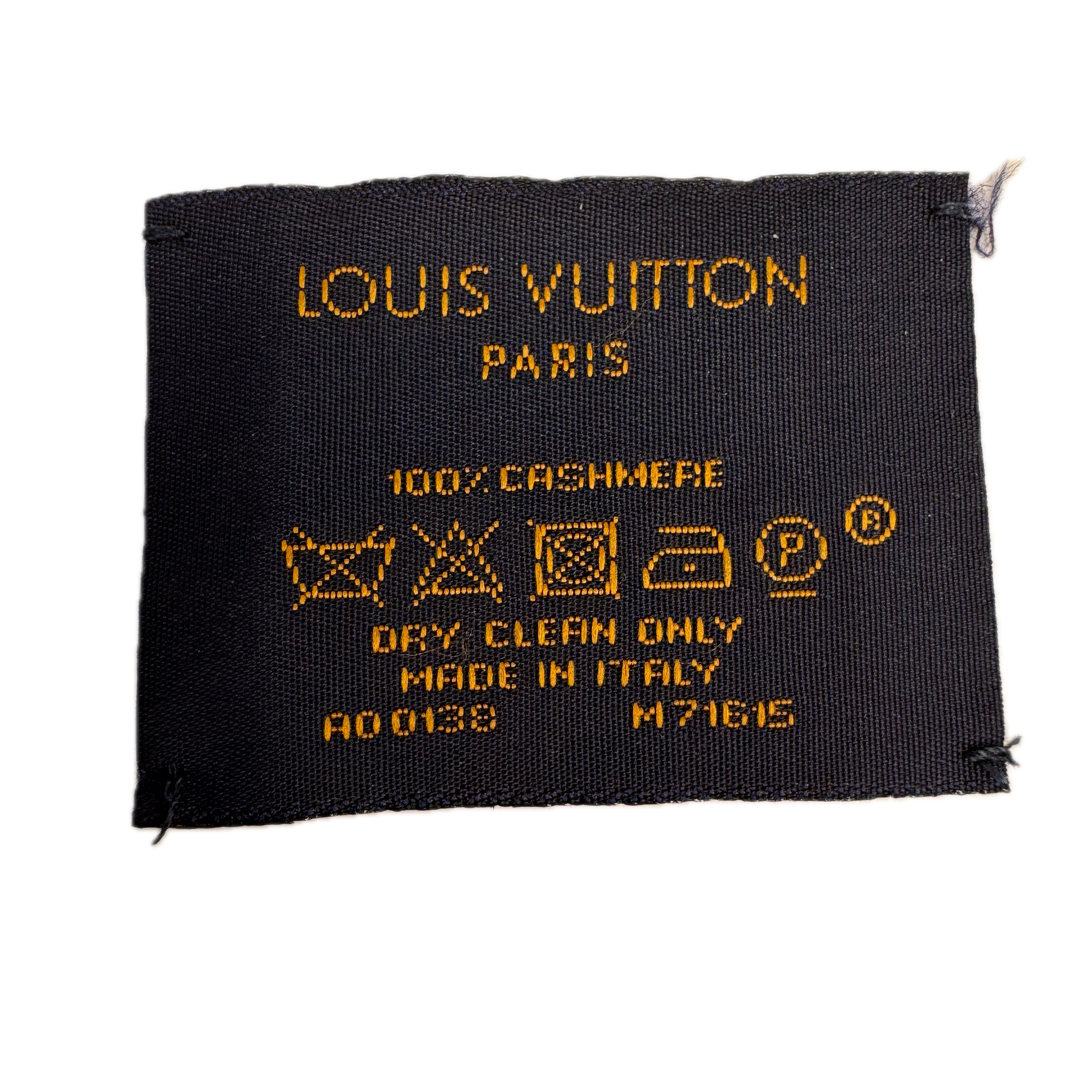 Louis Vuitton Scarf Navy Cashmere - Lost Designer