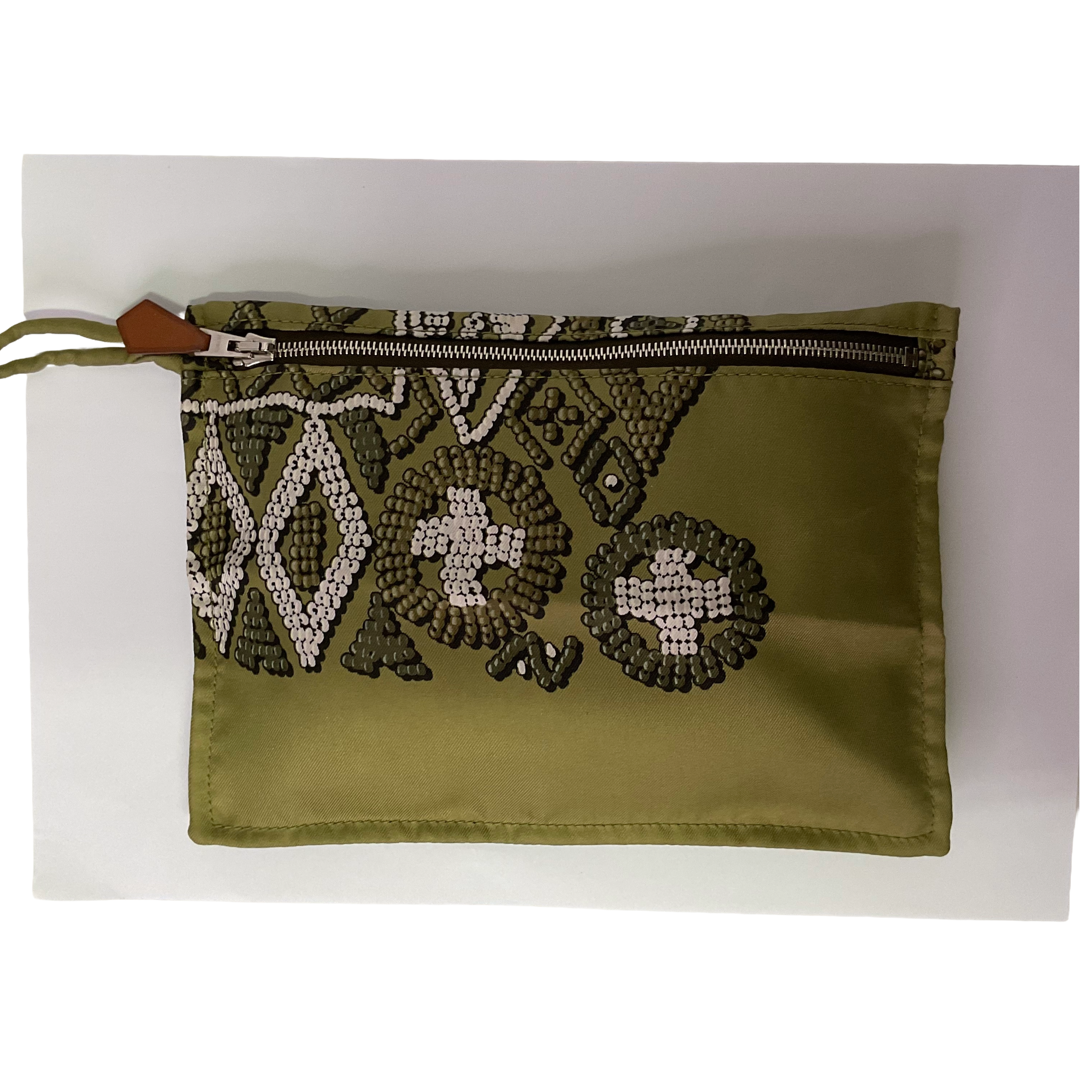 Hermés Silk City Crossbody Bag Green