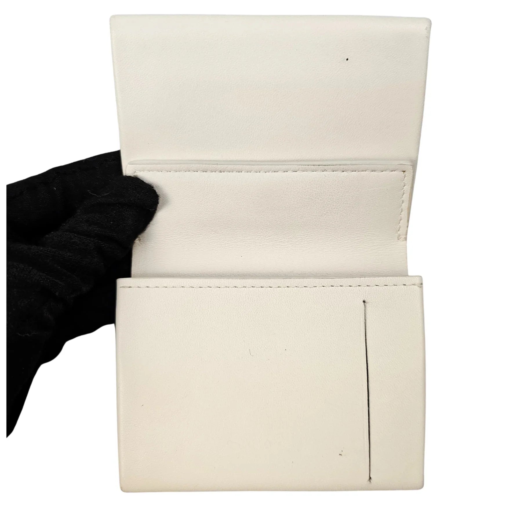 Bottega Veneta White Leather Wallet