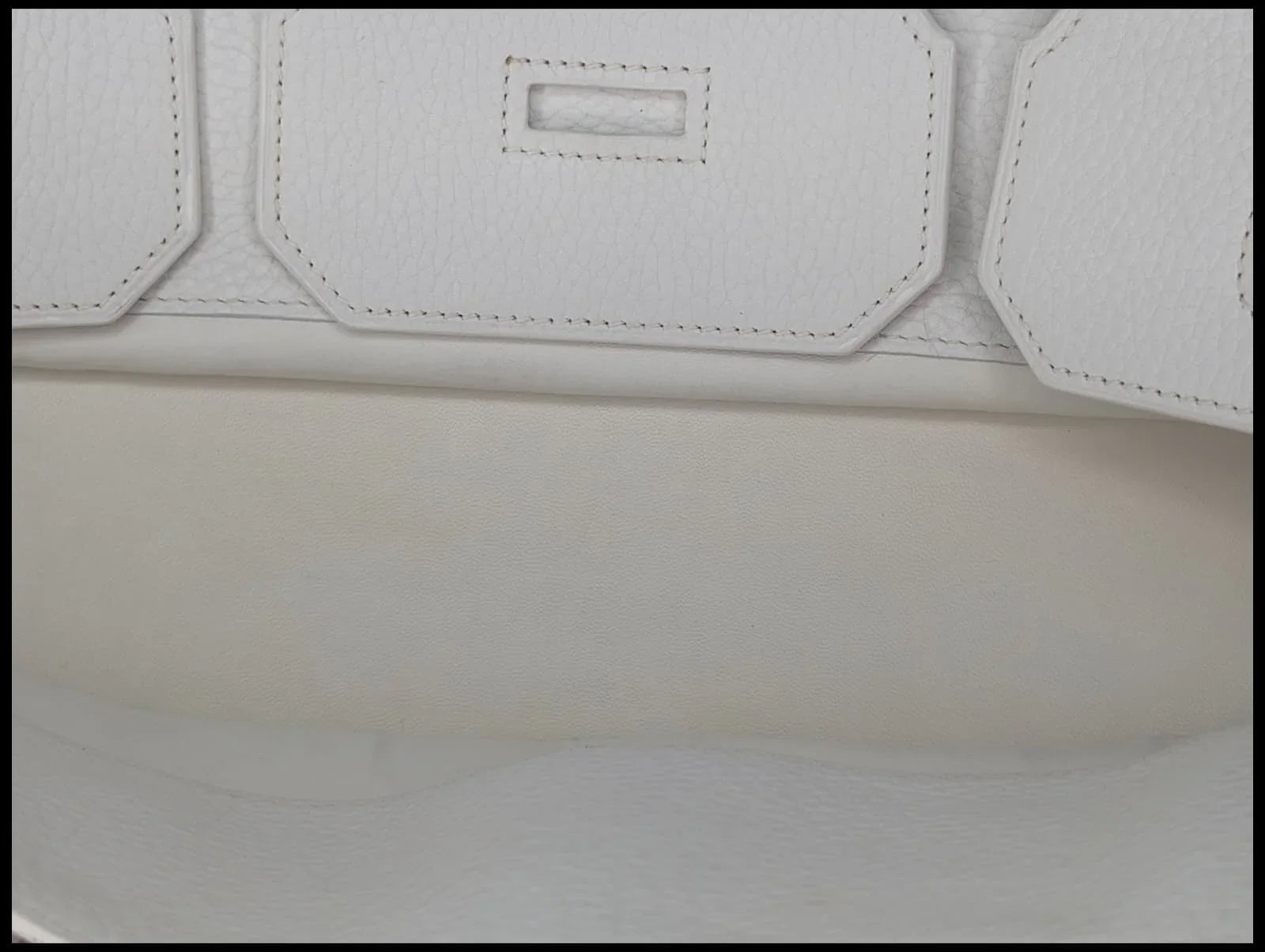 Hermès Birkin Shoulder 42 White Etoupe Clemence Palladium Hardware □J Stamp - Lost Designer