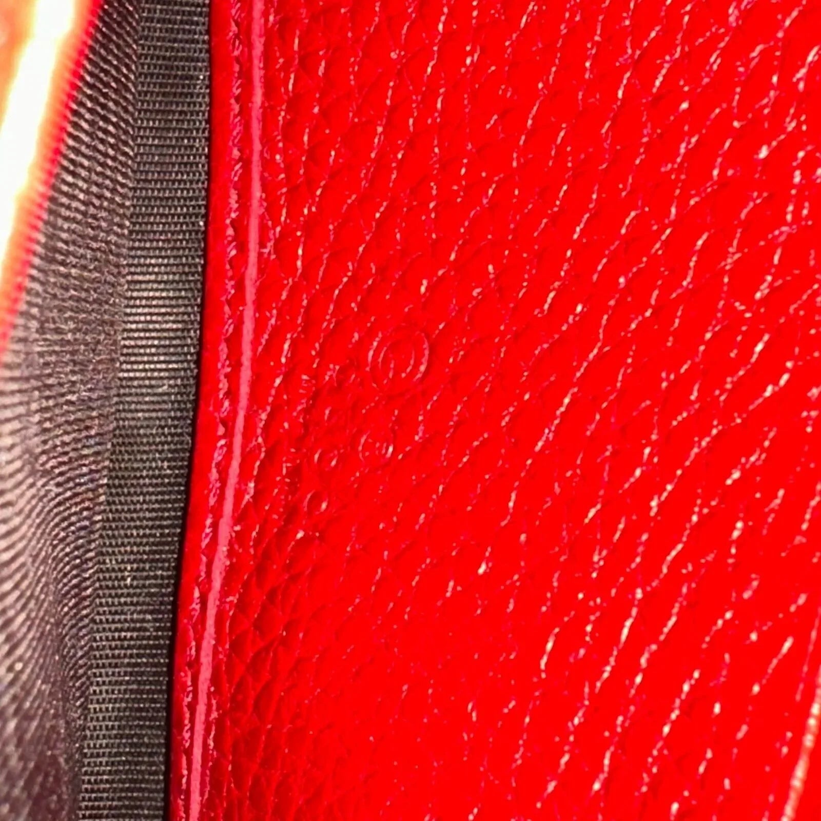 Gucci Soho Pebbled Calfskin Long Continental Wallet Red