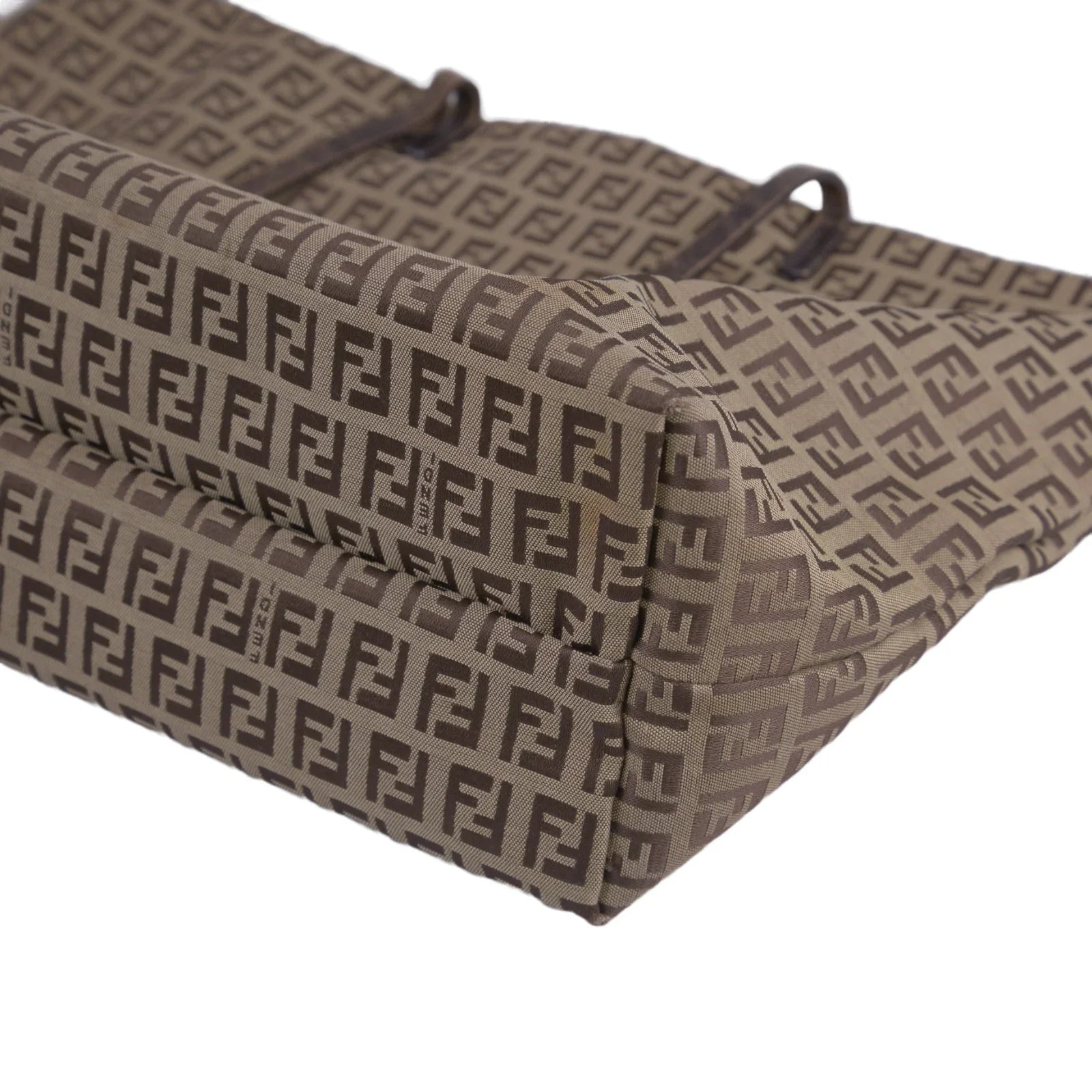 Fendi Canvas Zucca Brown Monogram Tote Bag