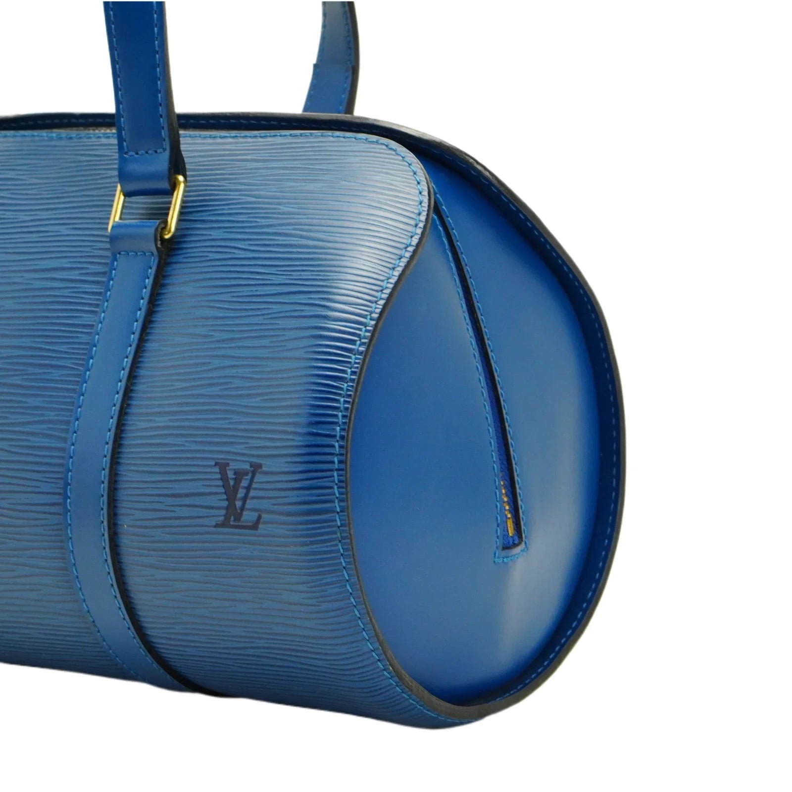 Louis Vuitton Epi Papillon Blue Bag With Pouch