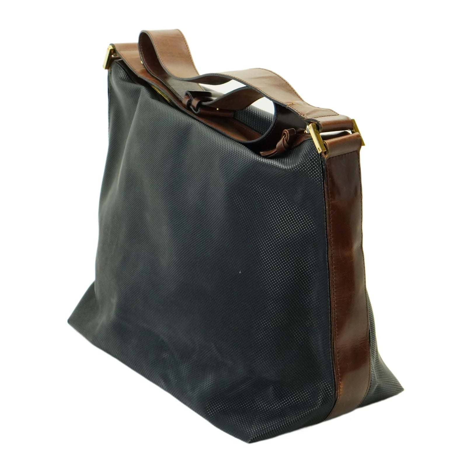 Bottega Veneta Canvas Shoulder Bag Black