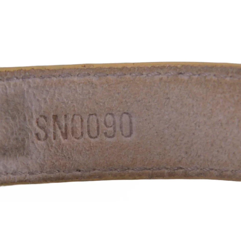 Louis Vuitton Good Luck Monogram Leather Bangle, Beige