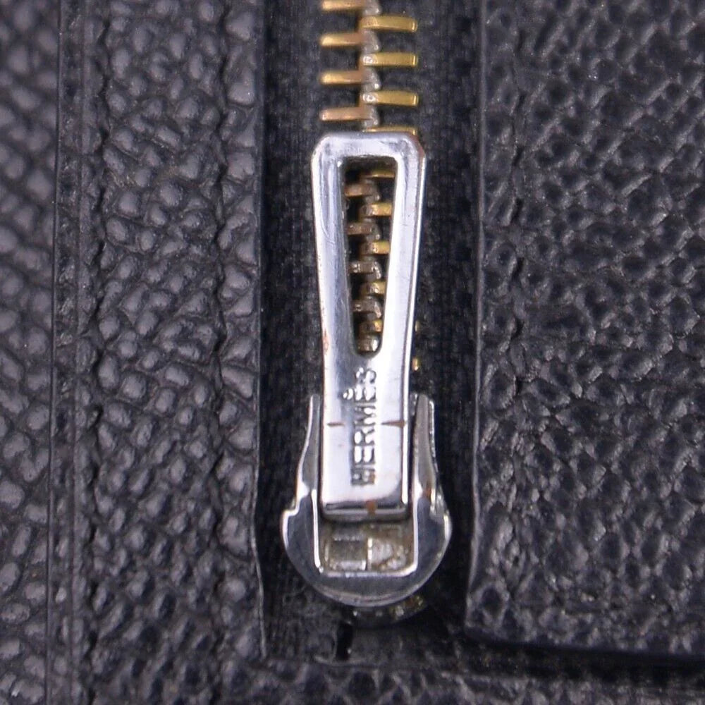 Hermes Bearn Gusset Long Wallet Black