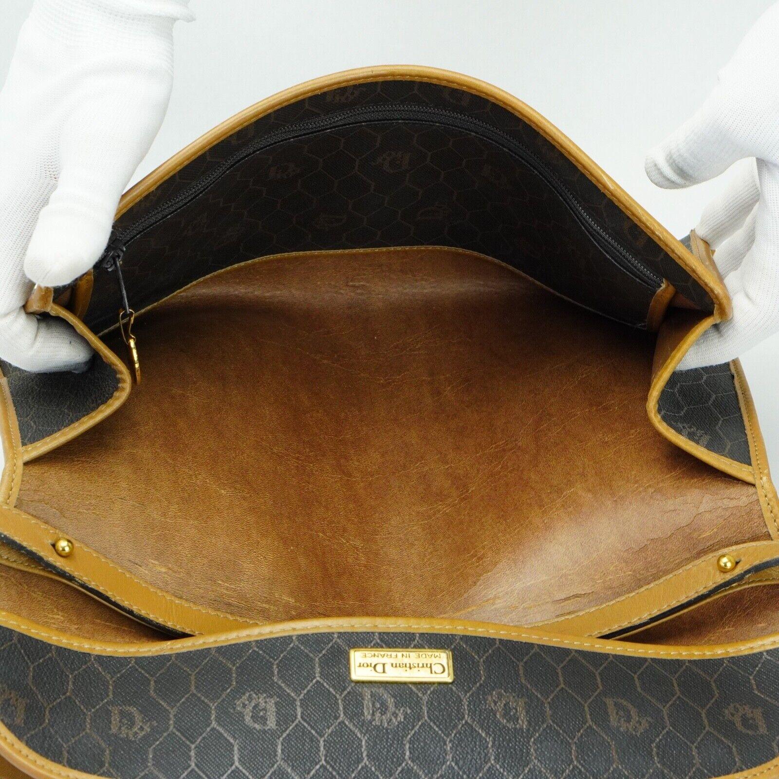 Christian Dior Crossbody x Clutch Bag Honeycomb