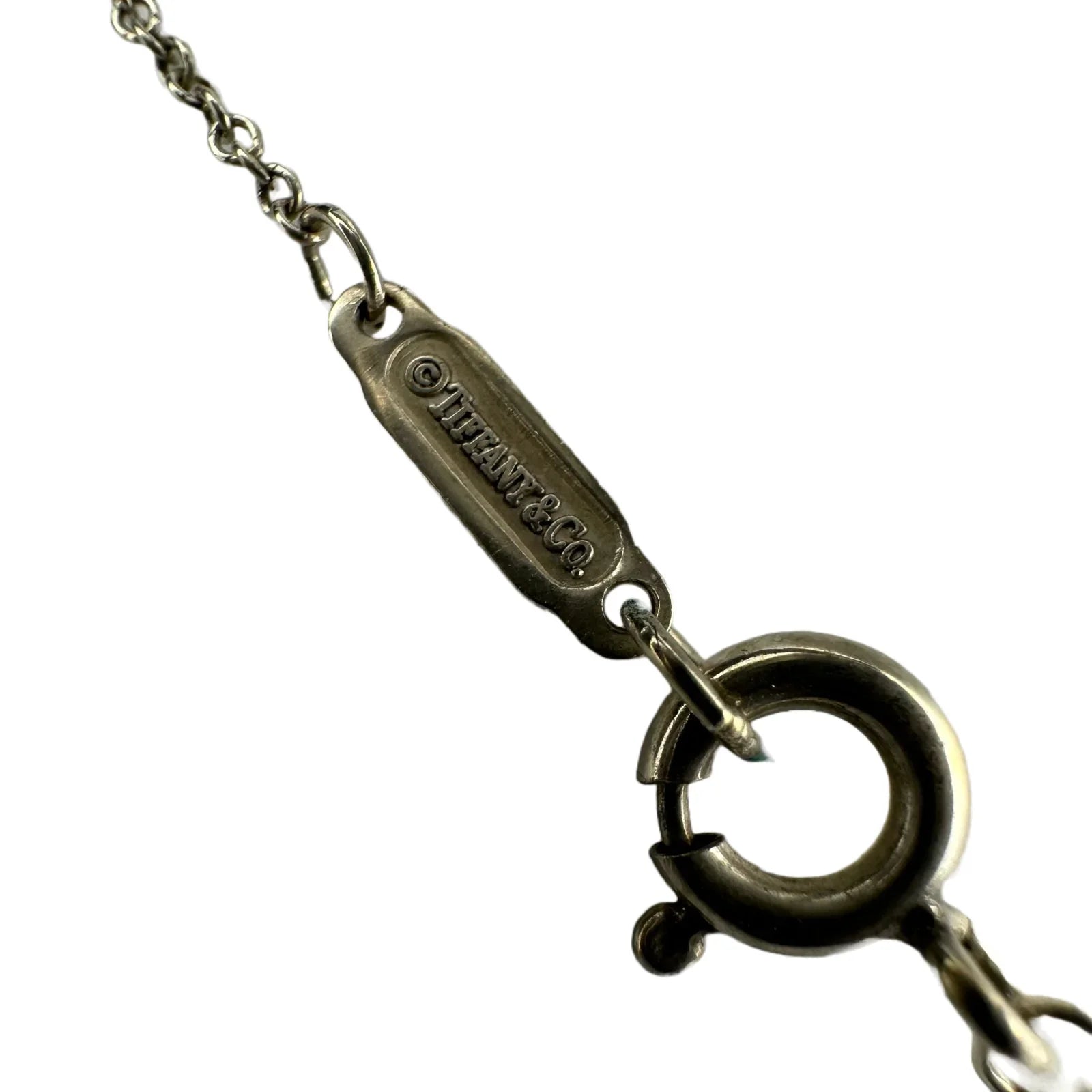 Tiffany & Co Double Cut-Out Heart Necklace Sterling Silver