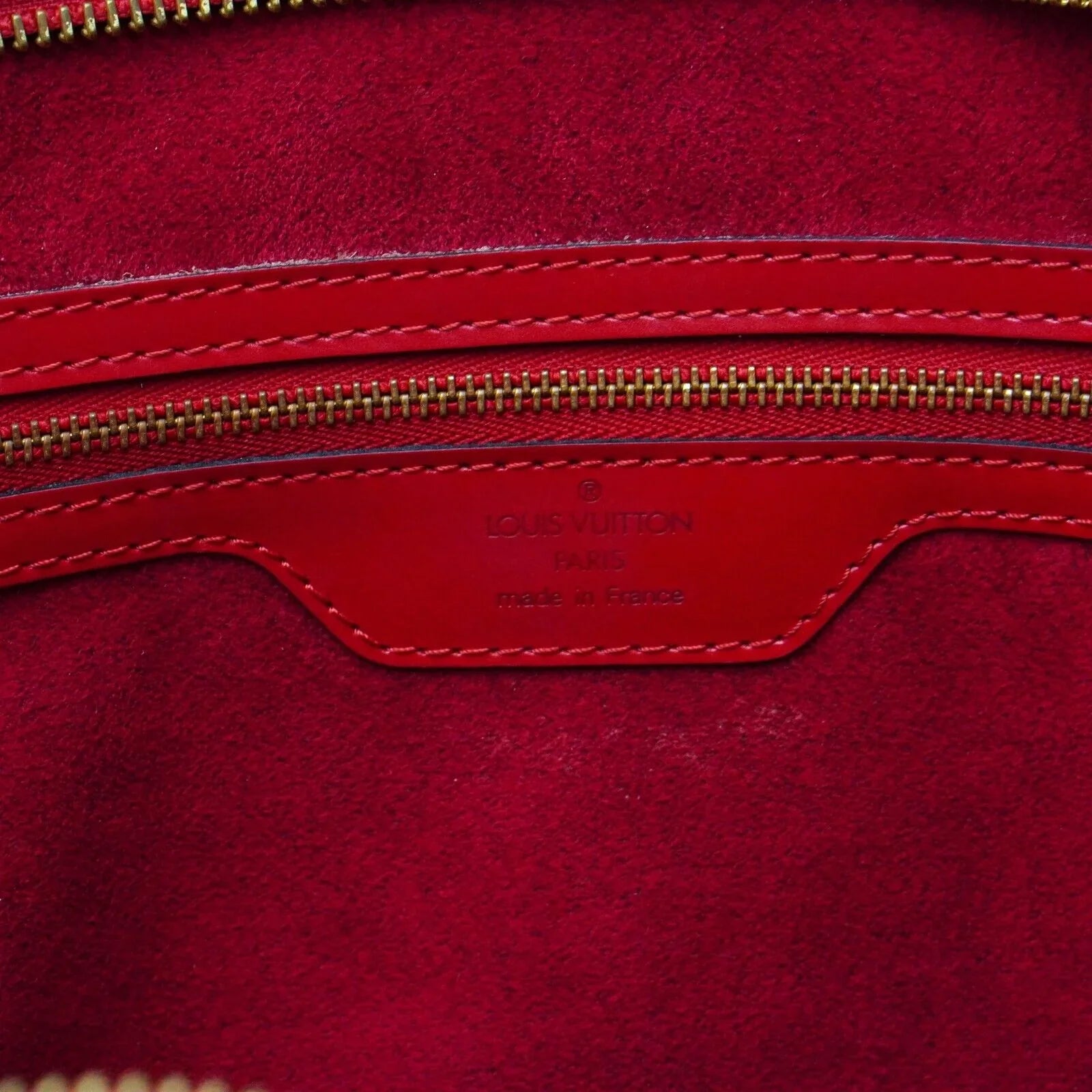 Louis Vuitton Saint Jacques Epi Leather Shoulder Bag Red