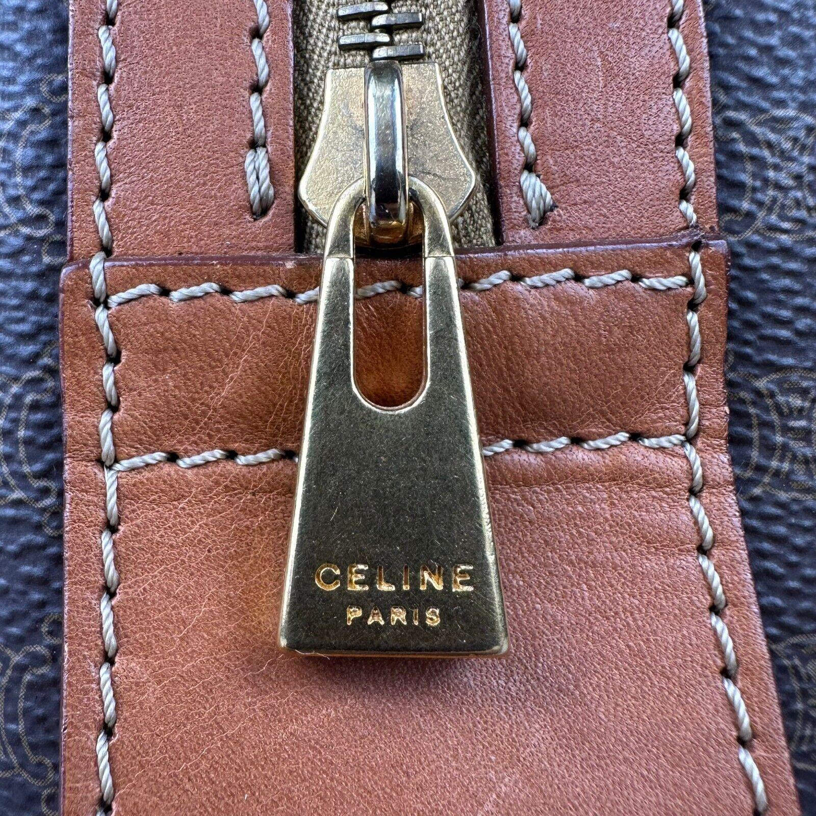 Celine Triomphe Macadam Monogram Mini Boston Bag