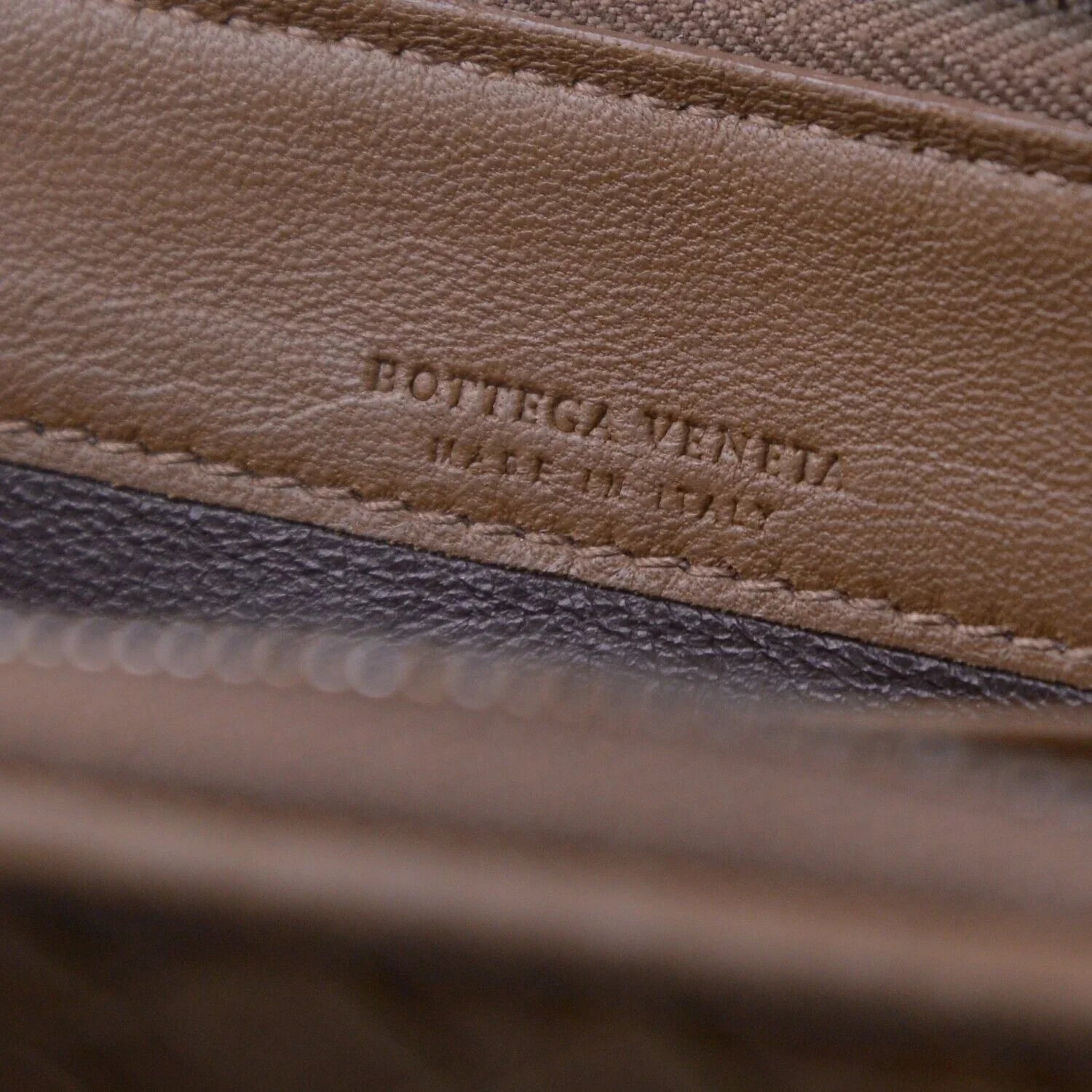 Bottega Veneta Intrecciato L-Shaped Long Wallet, Brown