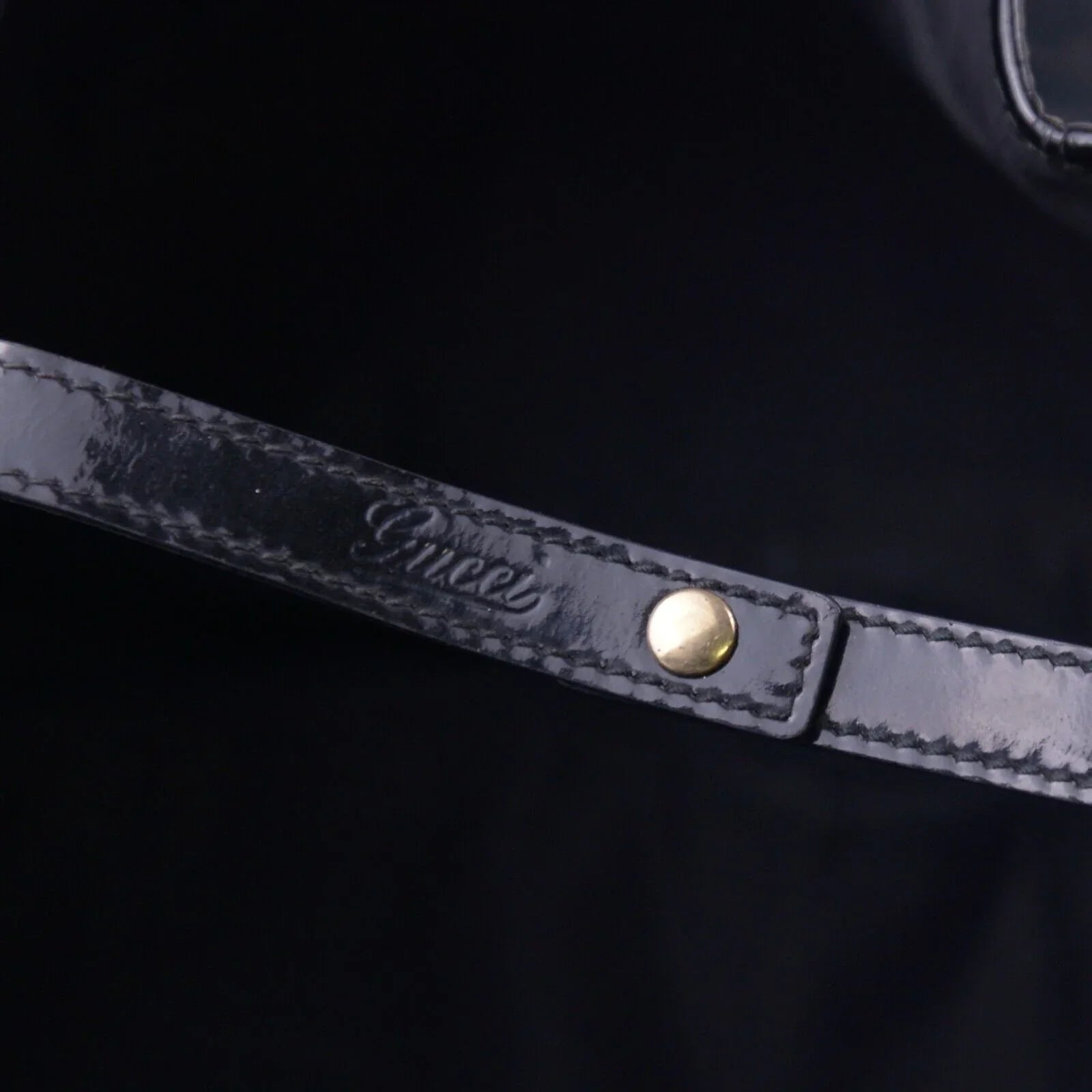 Gucci Abbey GG Monogram Canvas X Leather Tote Bag, Black