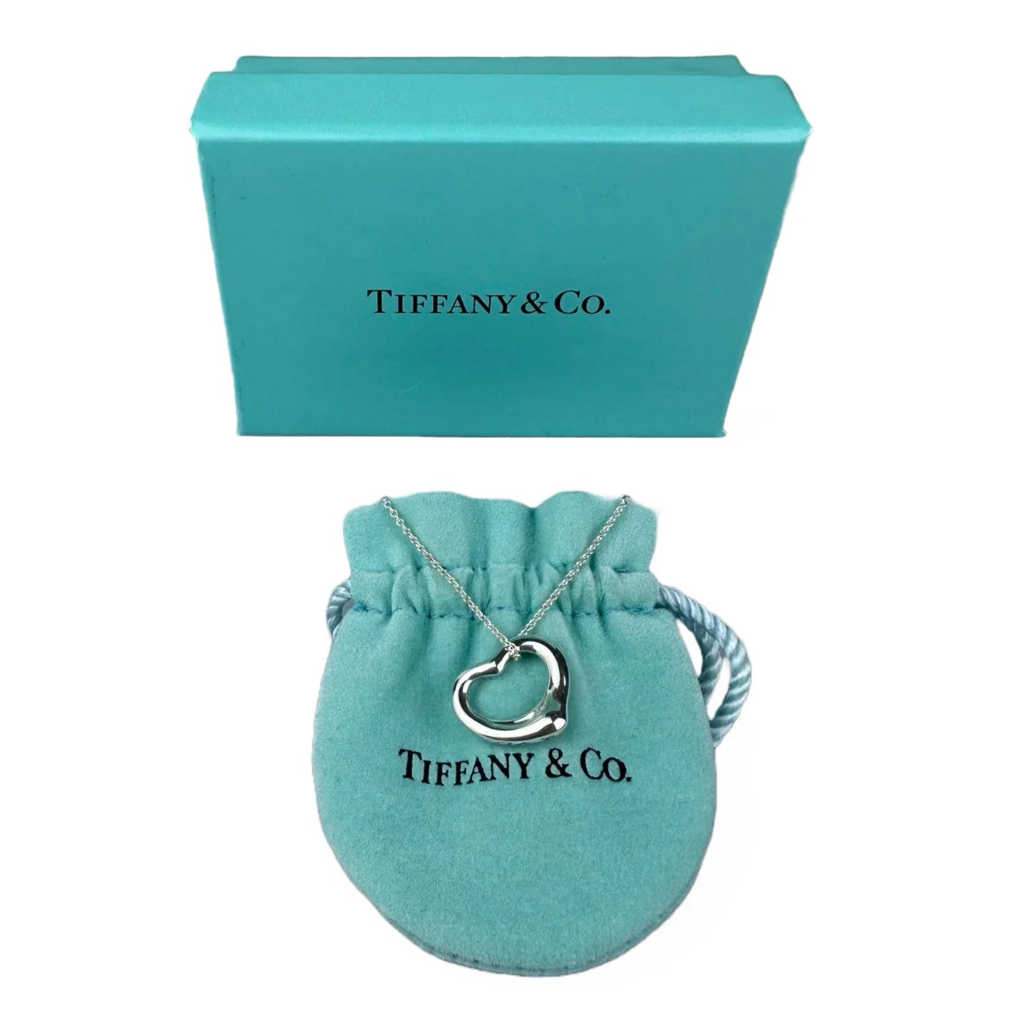 Tiffany & Co Open Heart Necklace, Small
