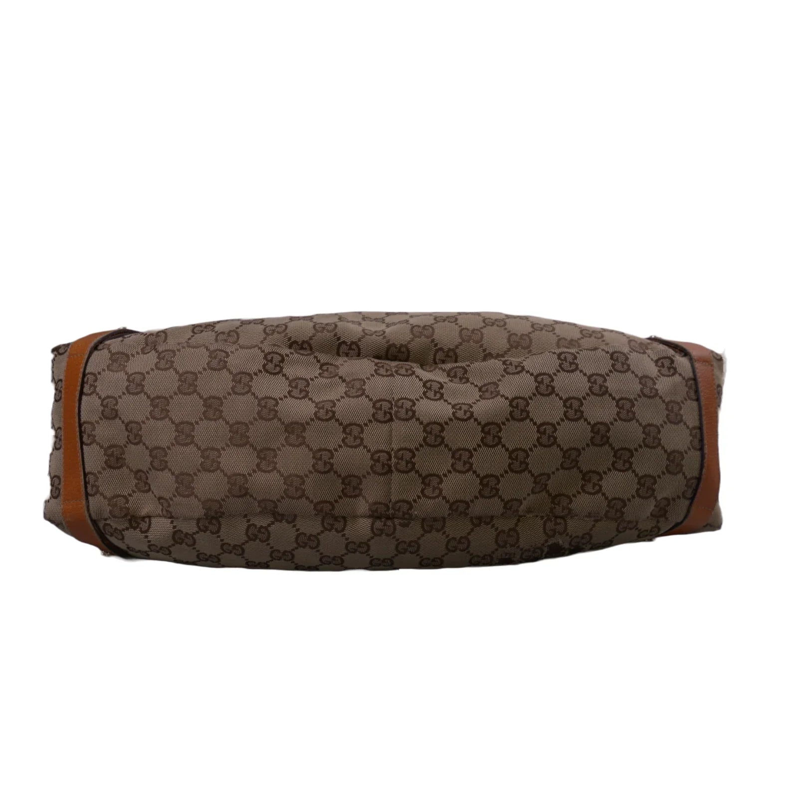 Gucci Abbey GG Monogram Canvas X Leather Tote Bag, Tan