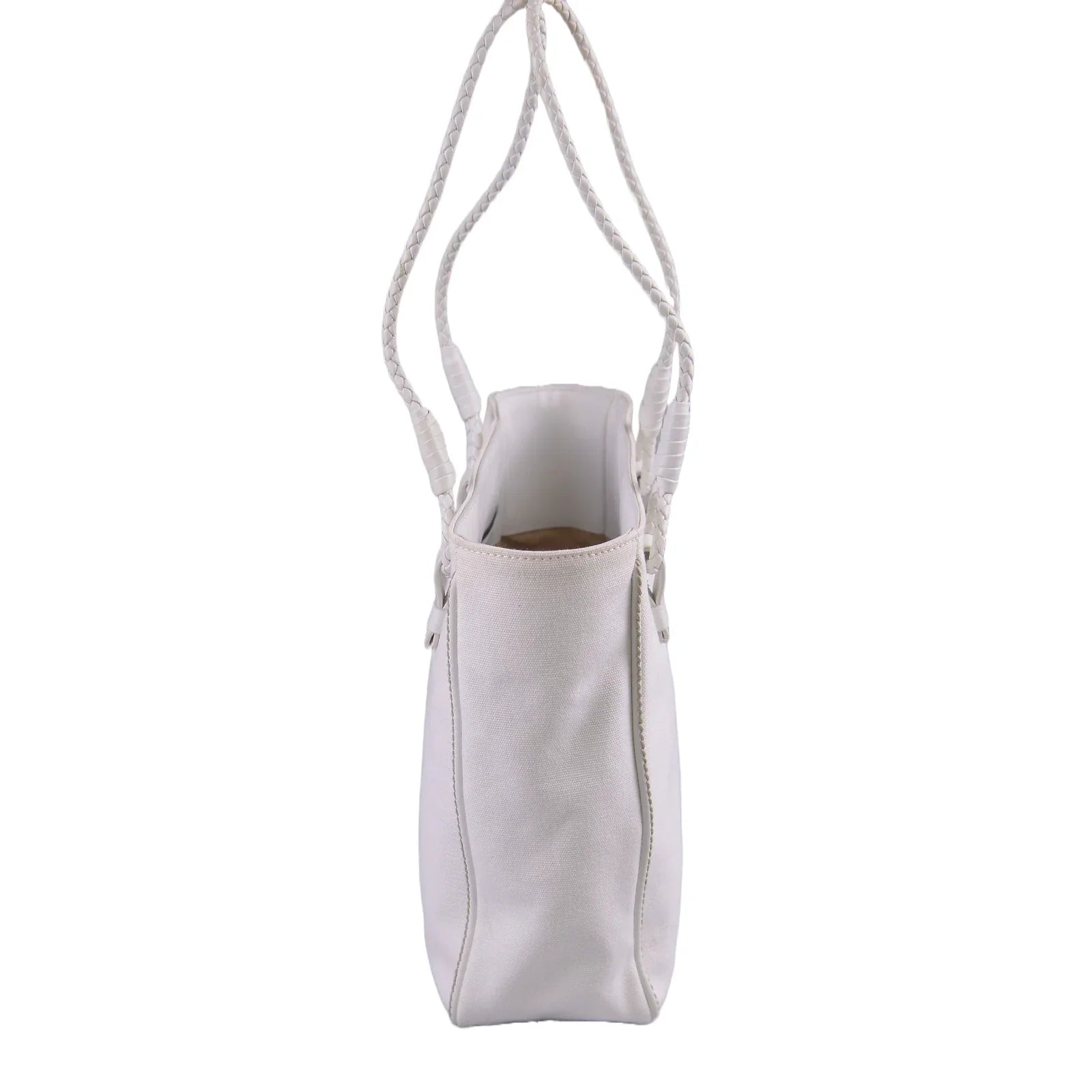 Bottega Veneta Canvas Tote Bag White