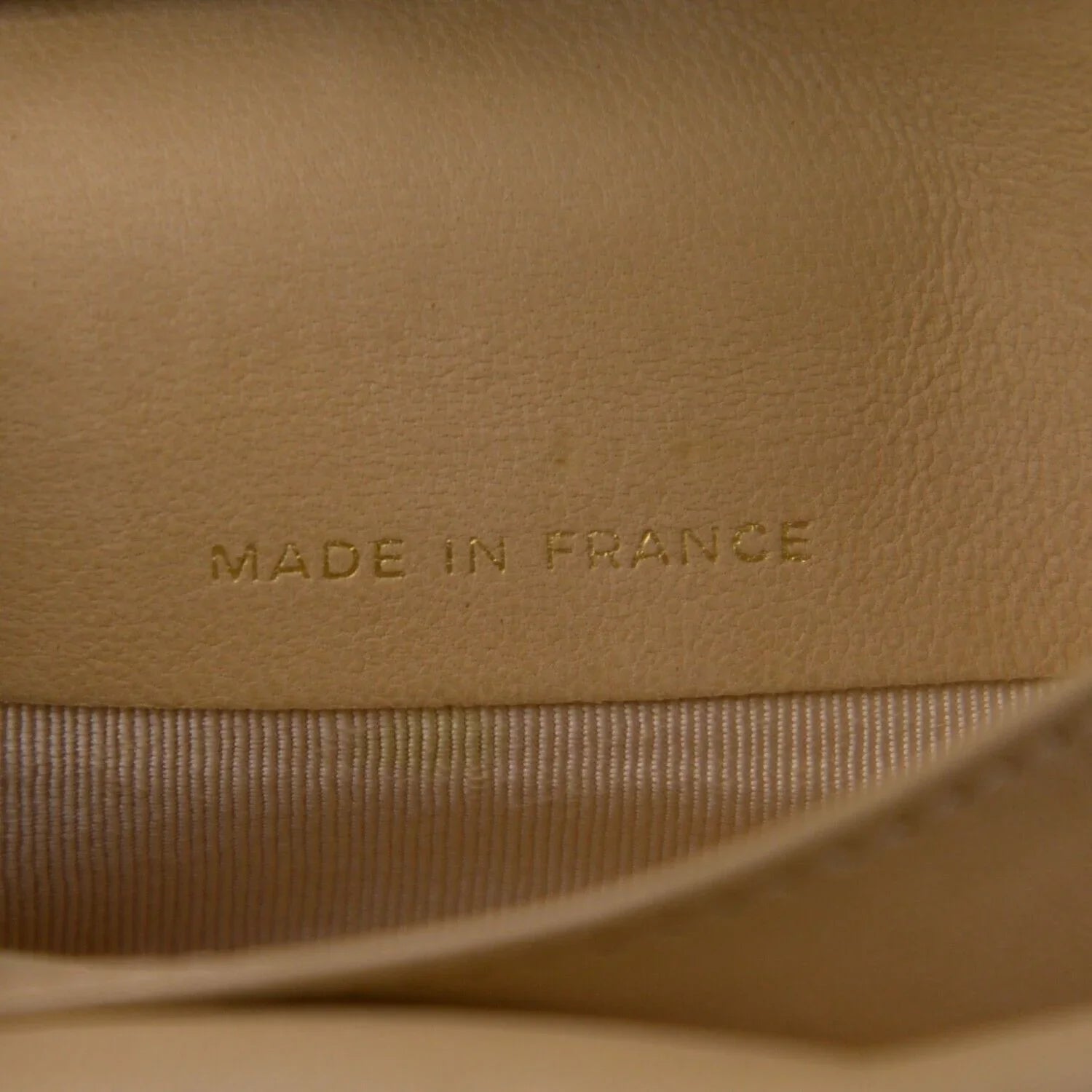 Chanel Caviar CC Timeless Bifold Wallet Beige