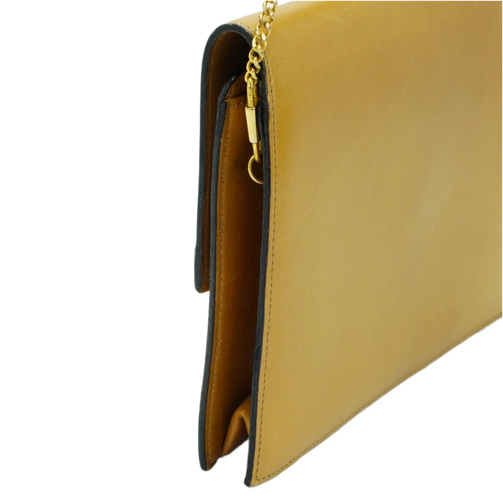 Christian Dior Leather Chain Box Bag Beige