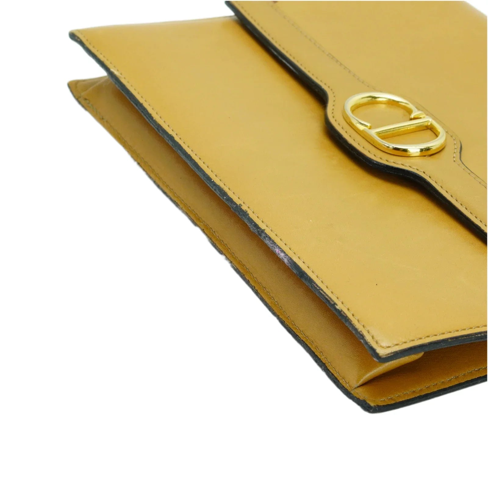 Christian Dior Leather Chain Box Bag Beige