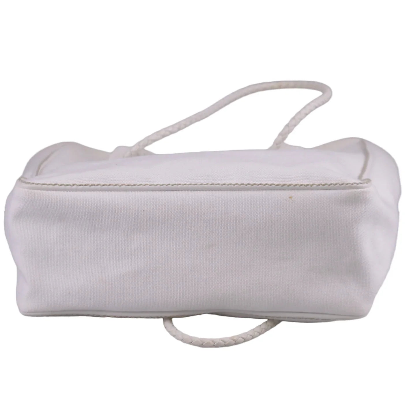 Bottega Veneta Canvas Tote Bag White