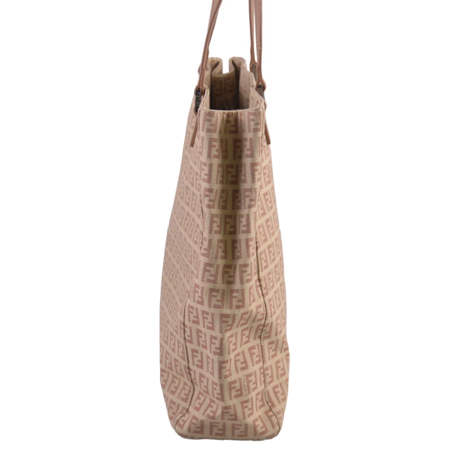 Fendi Canvas Zucca Pink Monogram Tote Bag
