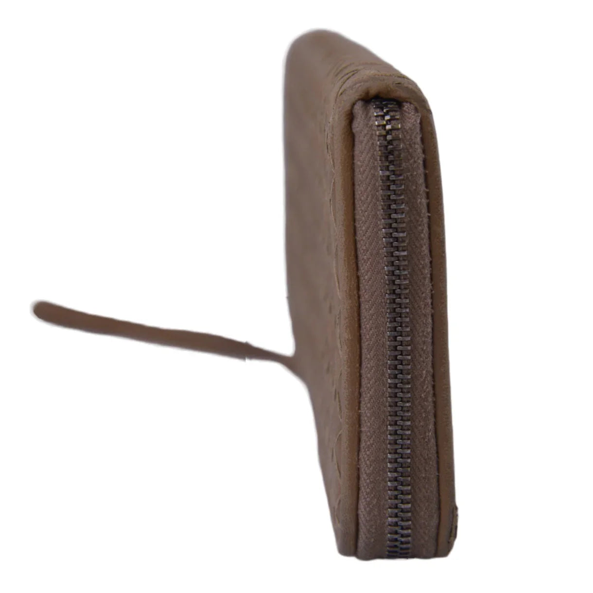 Bottega Veneta Intrecciato L-Shaped Long Wallet, Brown