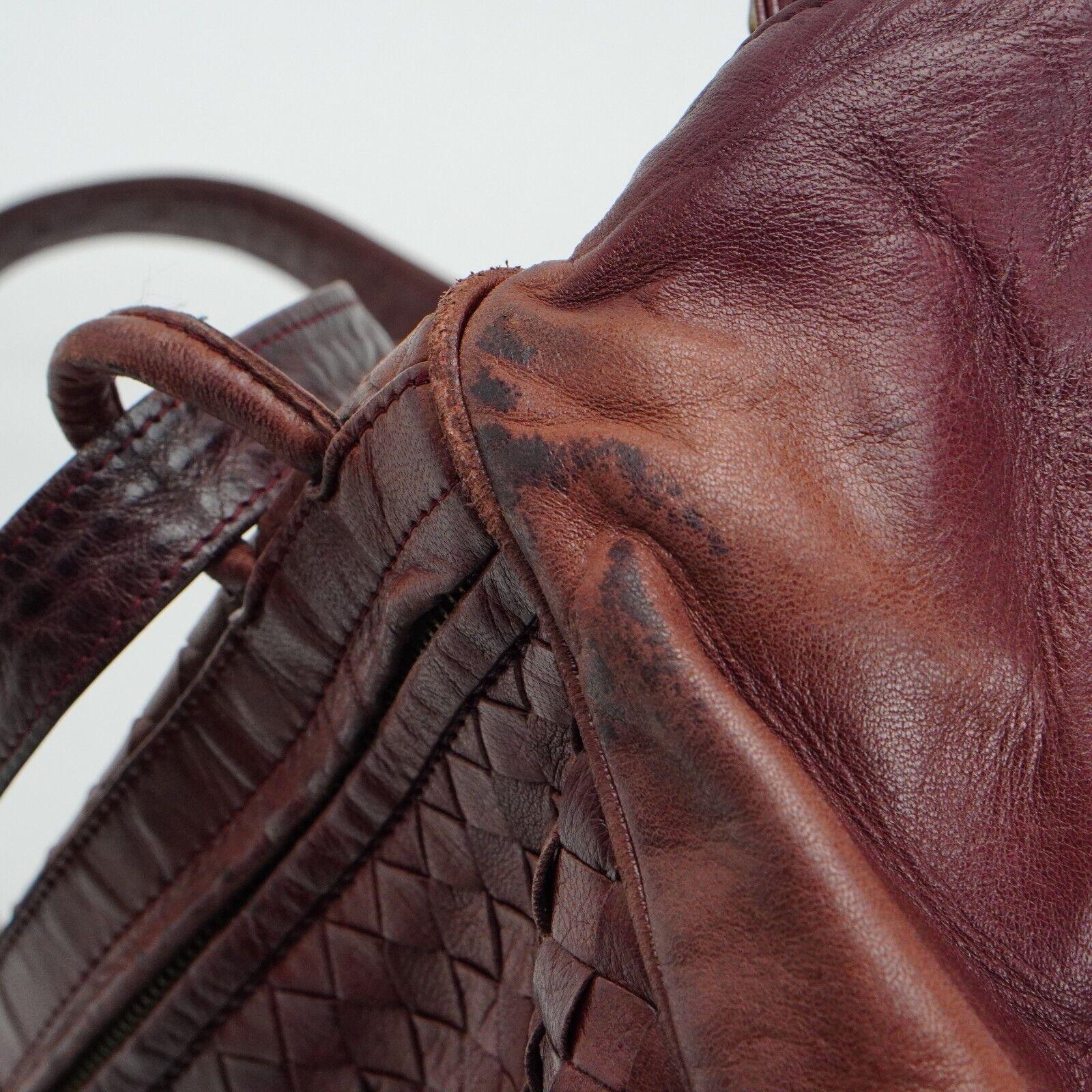 Bottega Veneta Intrecciato Leather Fold Over Shoulder Bag Brown