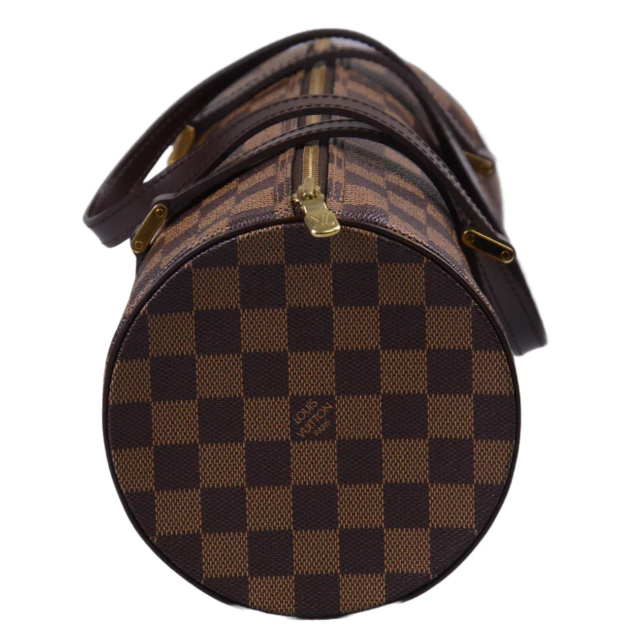 Louis Vuitton Damier Ebene Papillon 30 Monogram Bag With Pouch