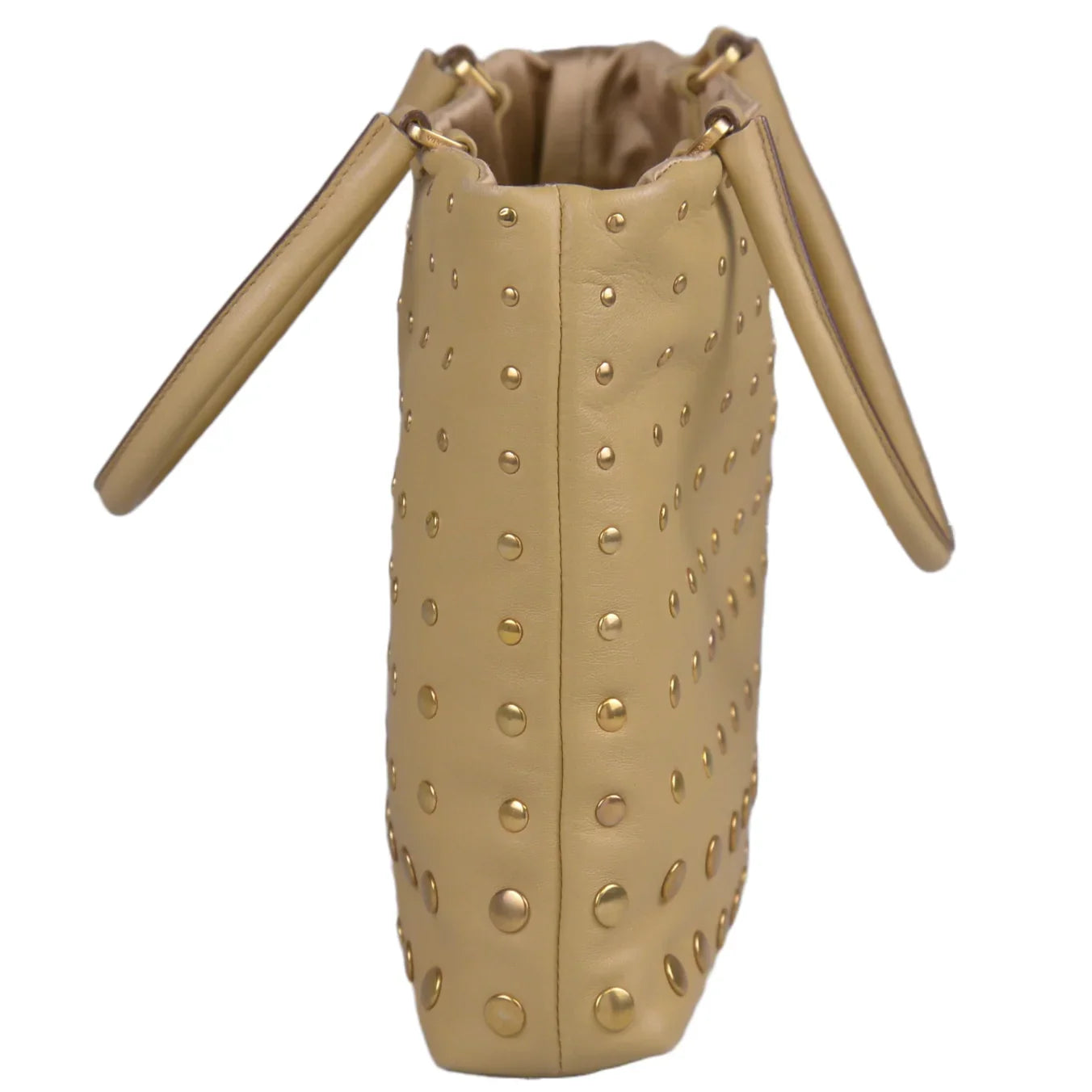 Prada Nappa Degrade Studded Mini Bag, Beige - Lost Designer