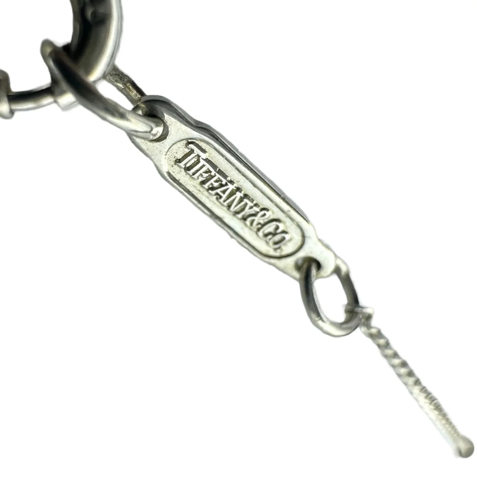 Tiffany & Co 3 open Triple Heart Pendant Necklace Sterling Silver