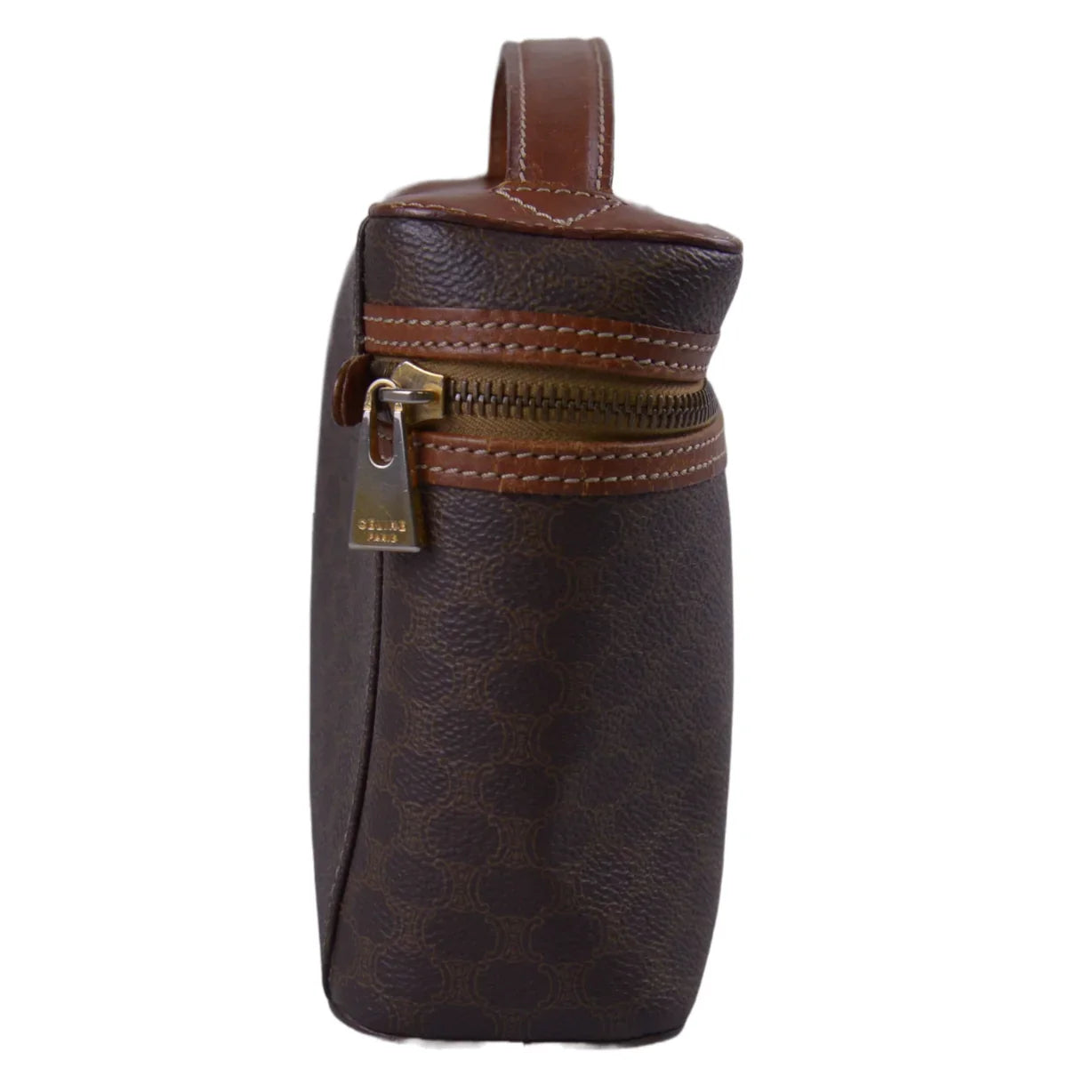 Celine Macadam Monogram Vanity Bag Brown