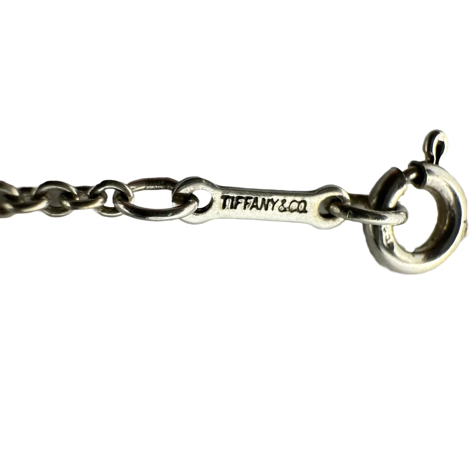 Tiffany & Co. Open Medium Heart Necklace Sterling Silver