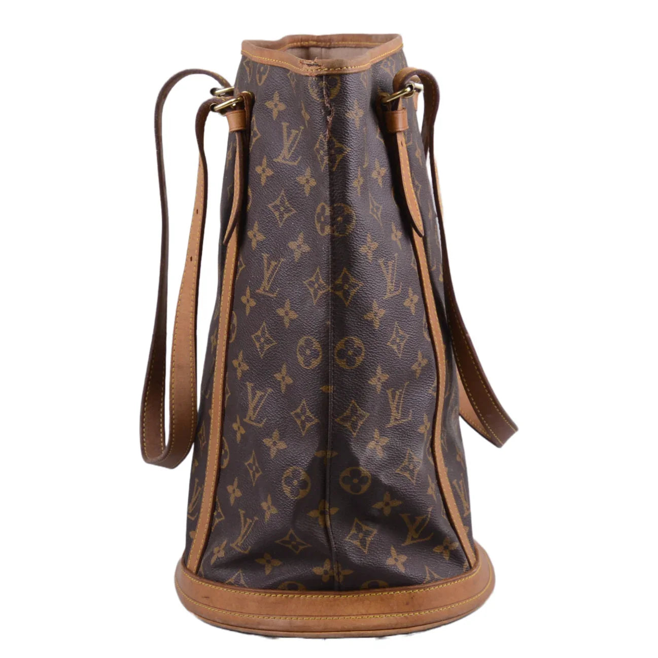 Louis Vuitton Bucket GM Monogram Tote Bag With Pouch - Lost Designer