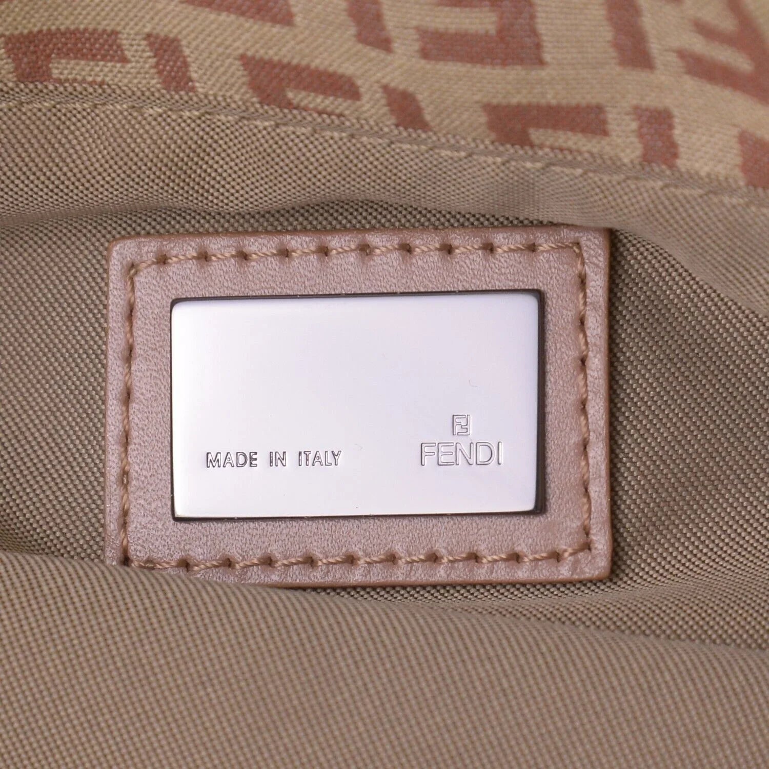 Fendi Canvas Zucca Pink Monogram Tote Bag