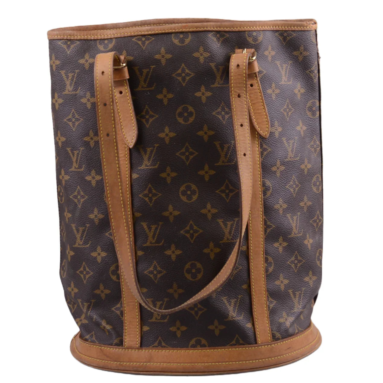 Louis Vuitton Bucket GM Monogram Tote Bag With Pouch - Lost Designer